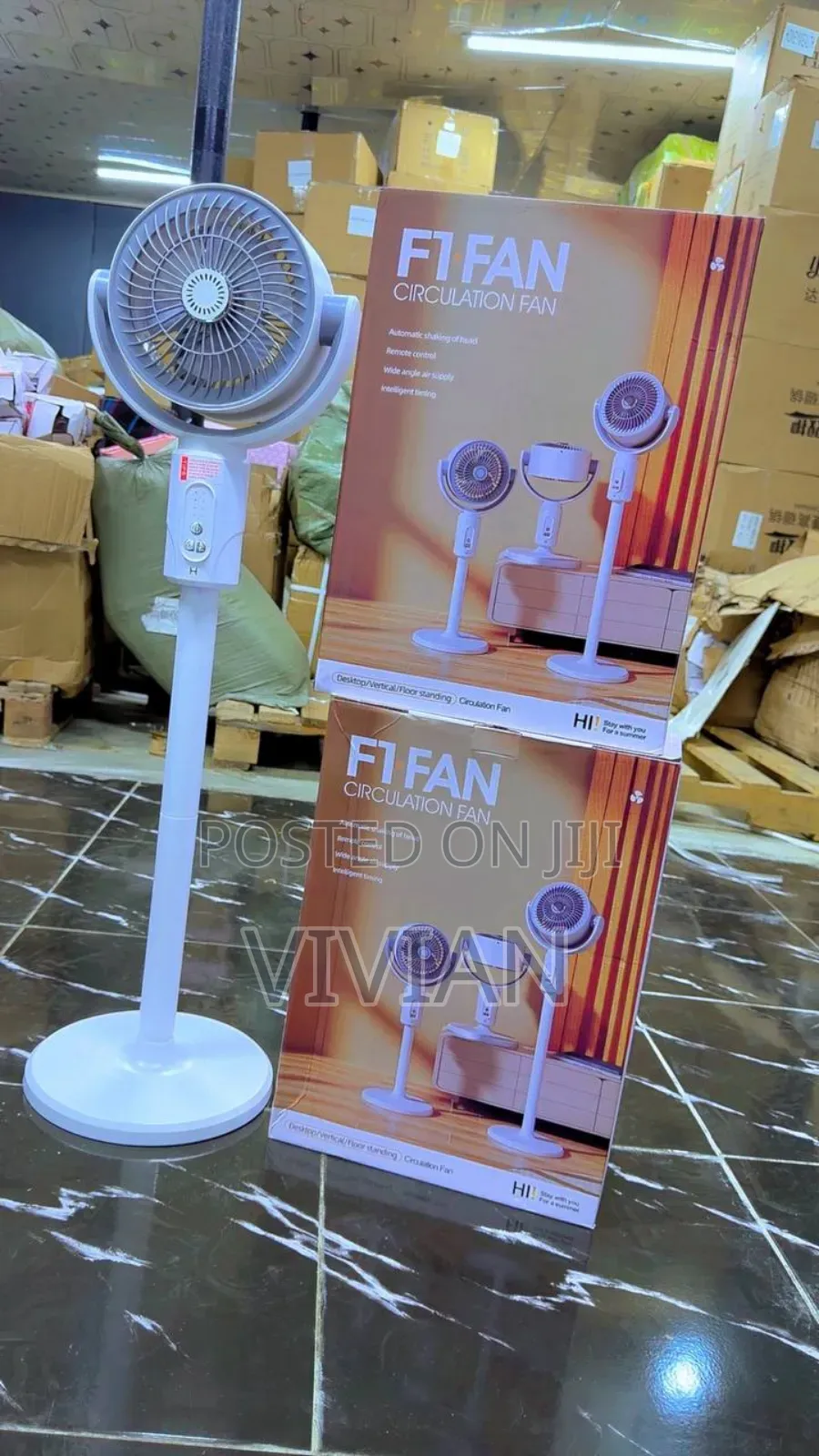 Rechargeable F1 Rotating Fan