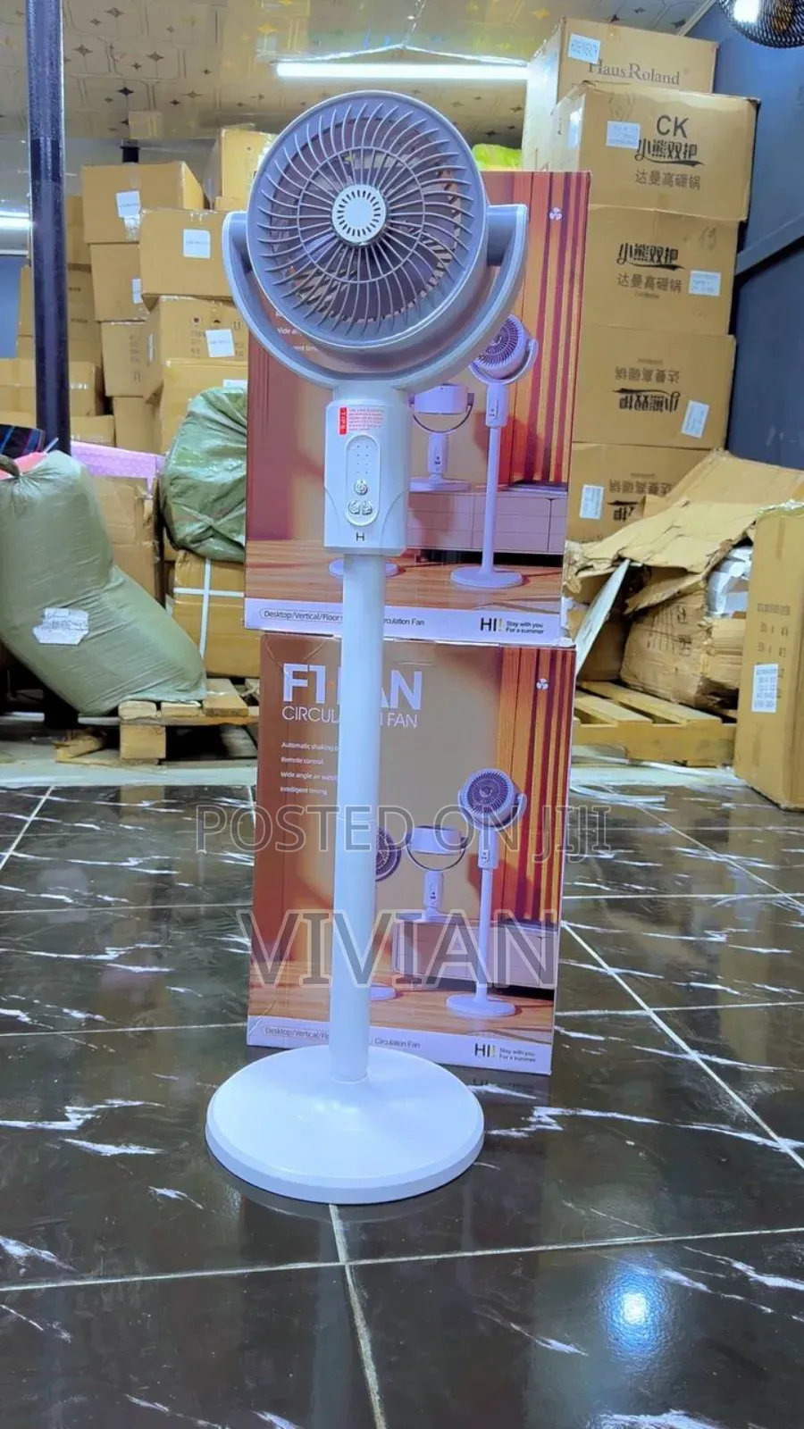 Rechargeable F1 Rotating Fan