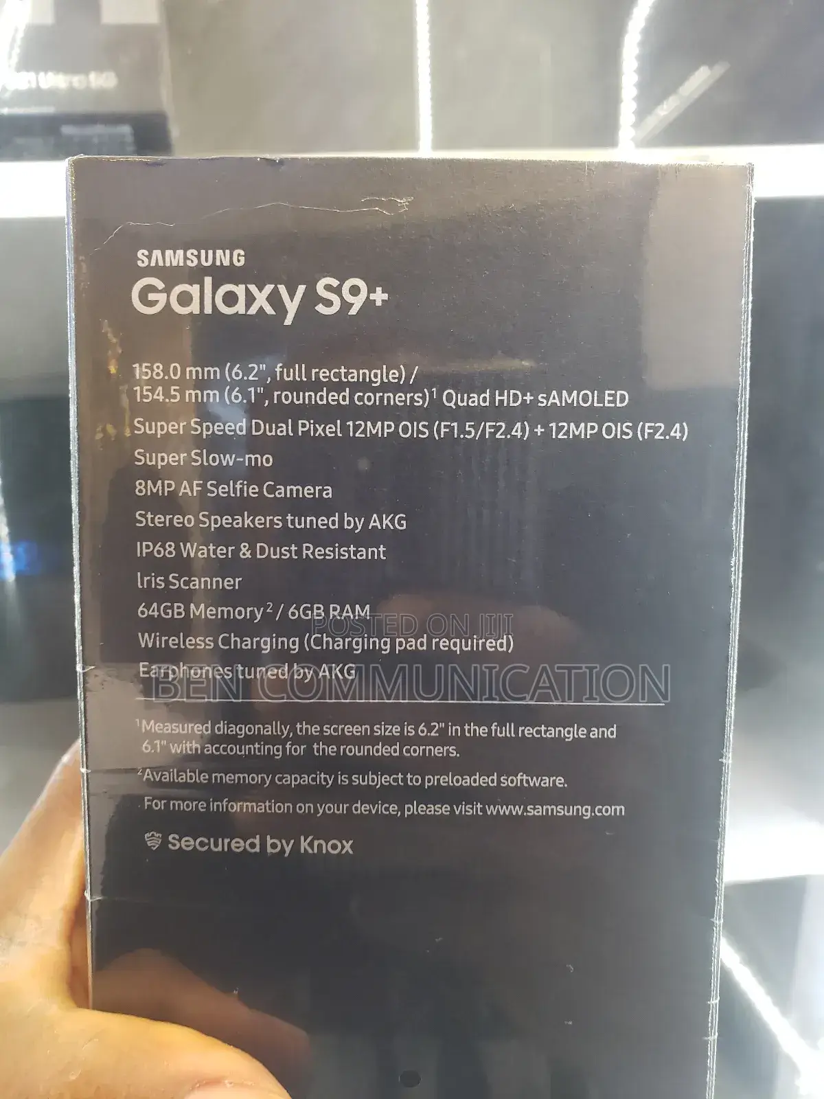 New Samsung Galaxy S9 Plus 64 GB Blue