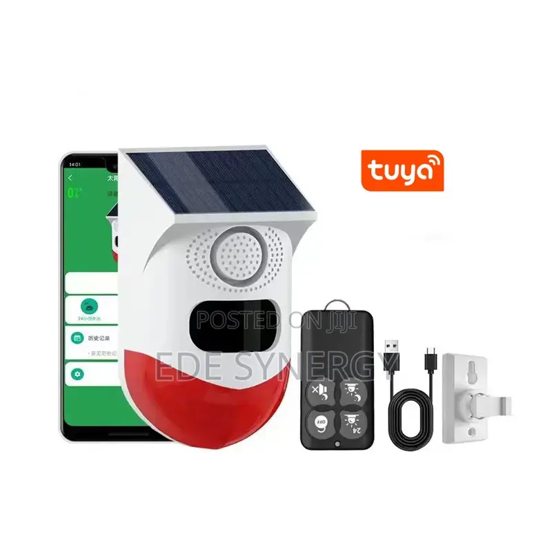 120db Loud Strobe Siren Smart Wifi Intruder Motion Sensor