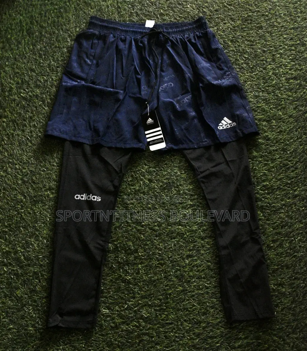 Adidas Gym Shorts With Long Inner Tights