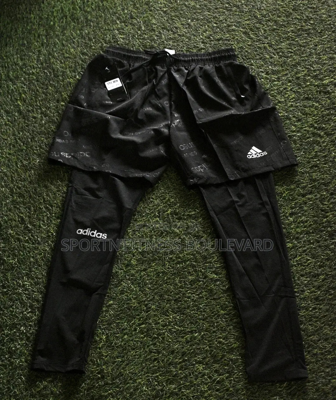 Adidas Gym Shorts With Long Inner Tights