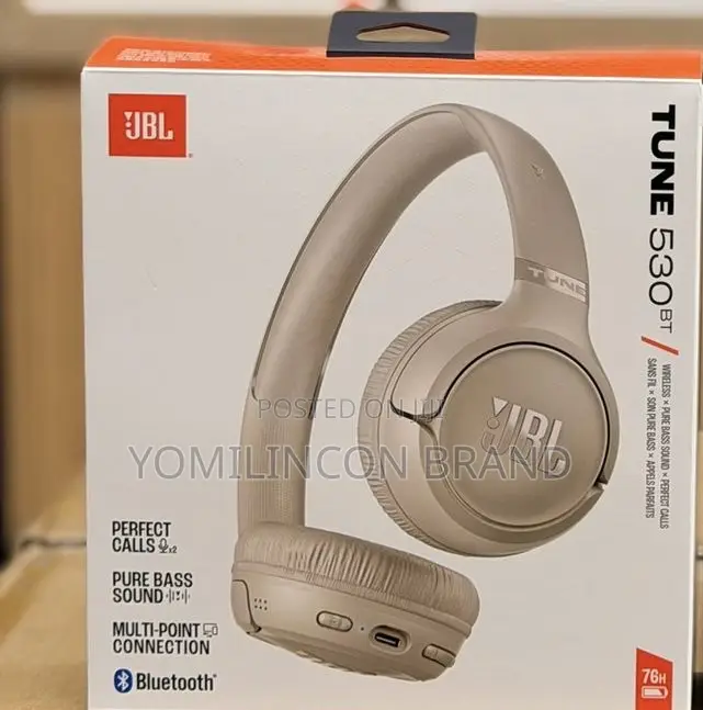 JBL Tune 530 Bt Wireless on-Ear Headphones With JBL Pure