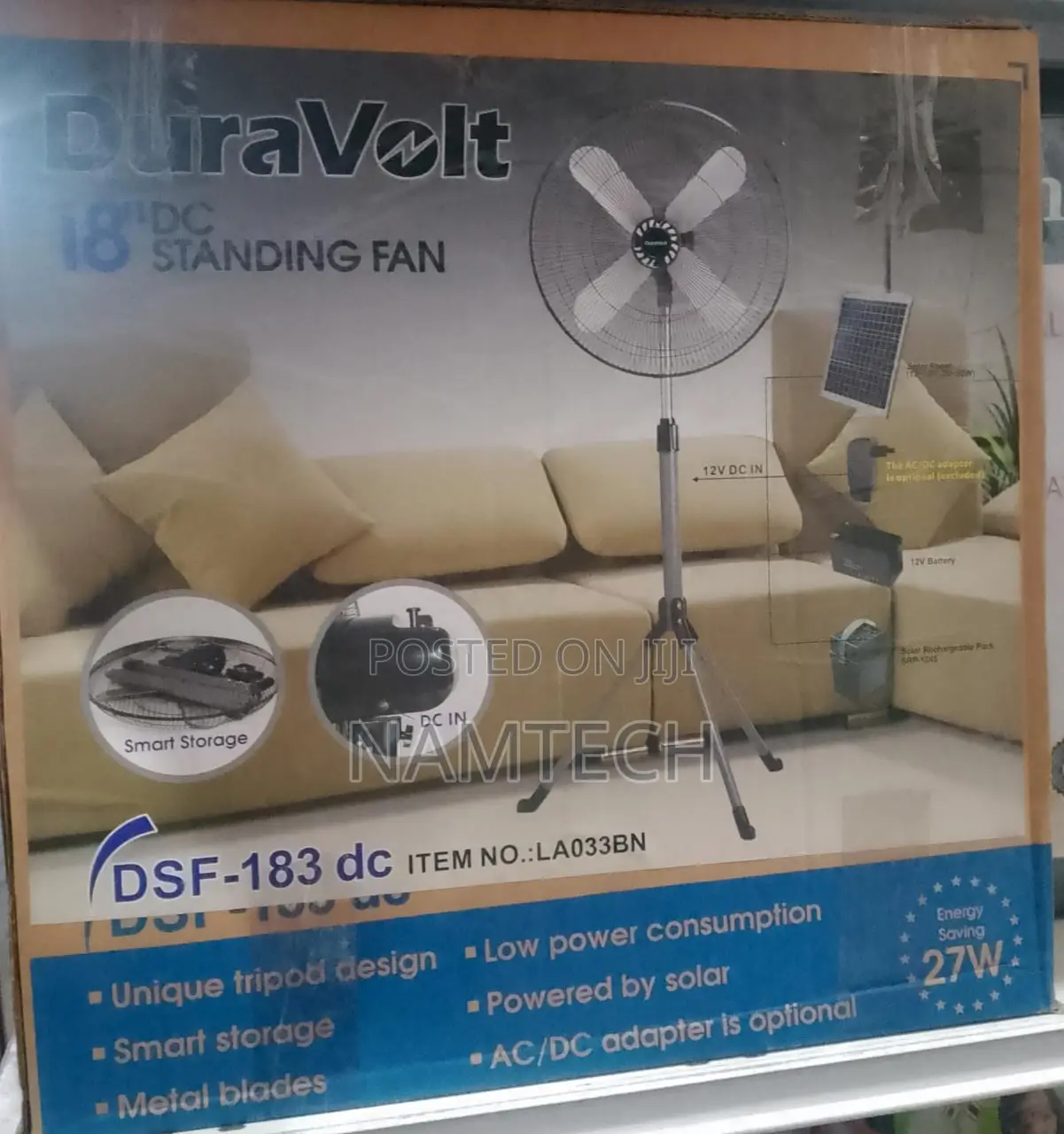 Duravolt 18'' Dc Standing Fan DCF-183 Dc