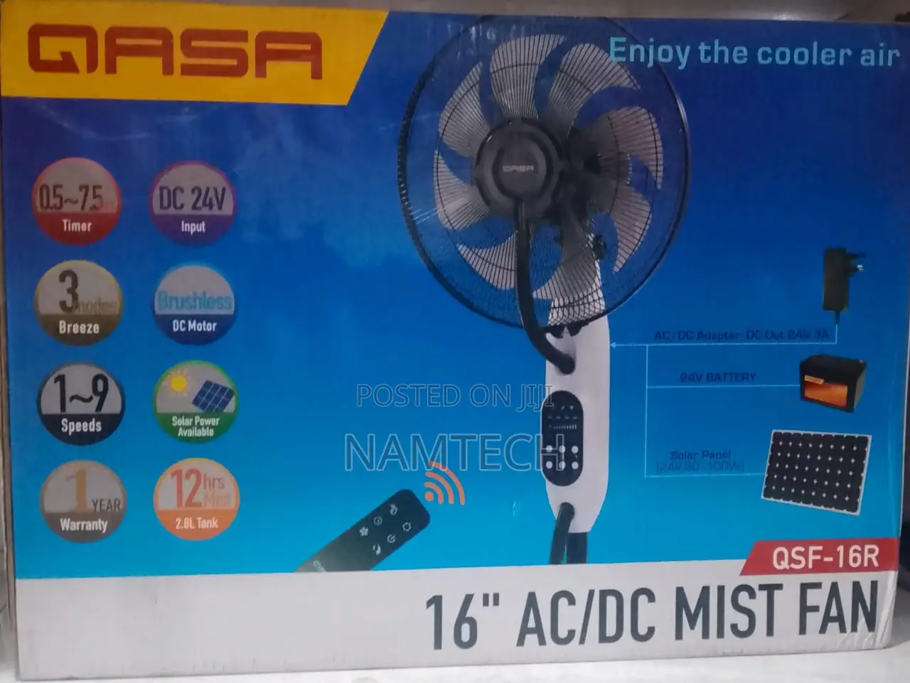 Qasa 16'' Mist Fan QSF-16r