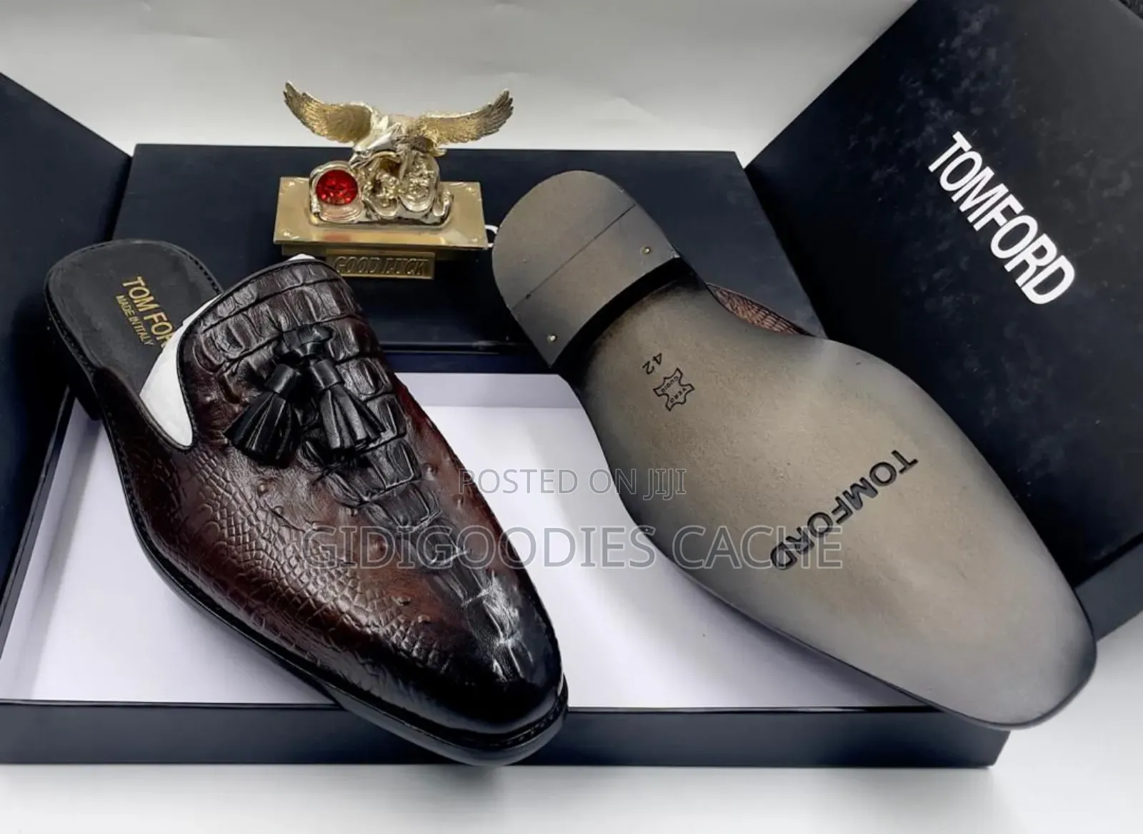 Tom Ford Woven Leather Mules