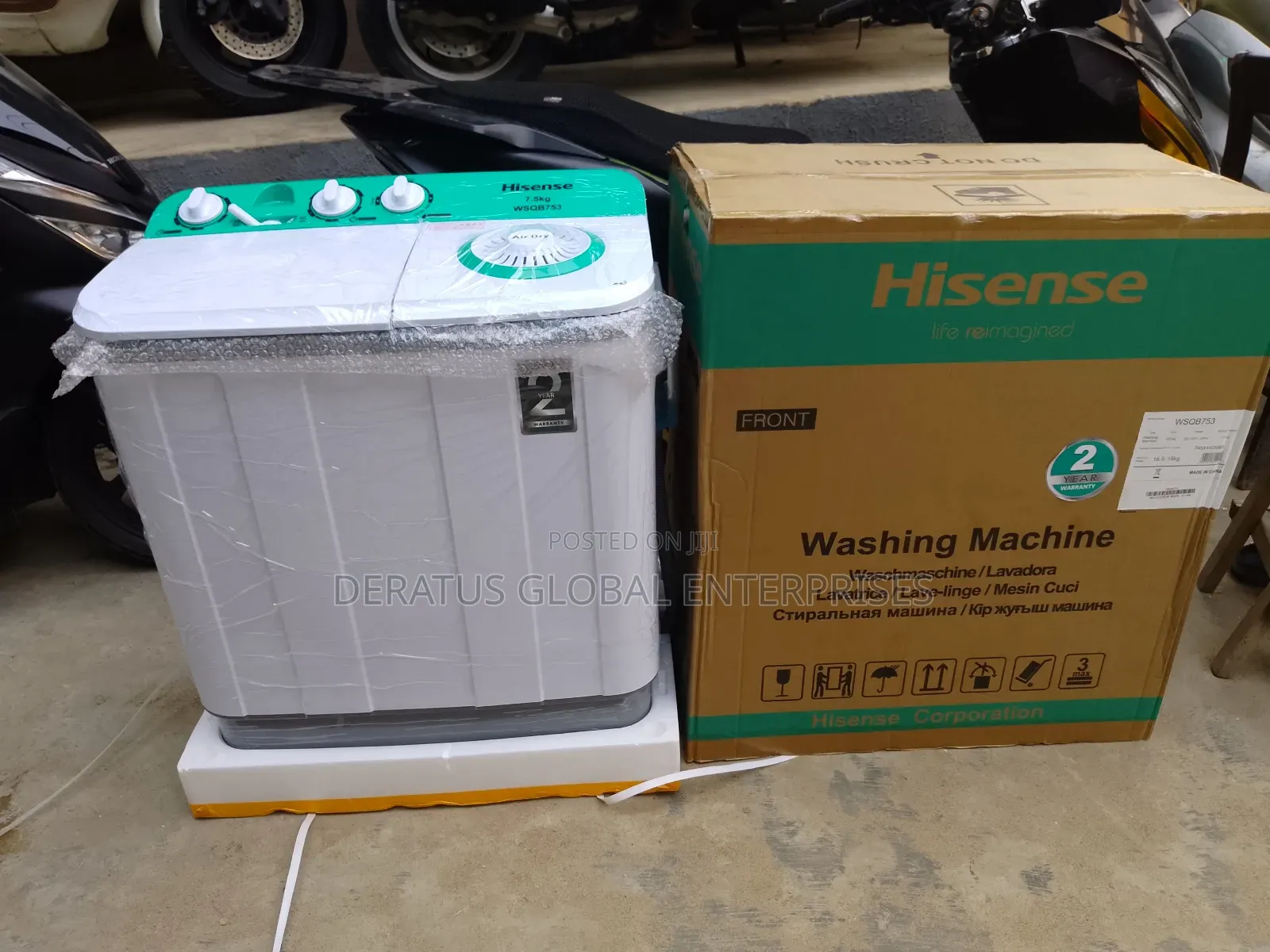 Powerful Washing Machine Hisense 7.5kg