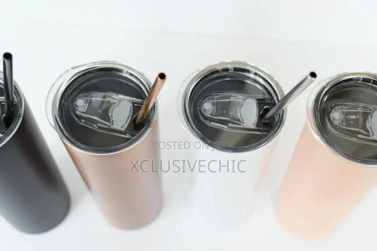 Personalized Skinny Tumbler With Slide Lid Stainless Straw