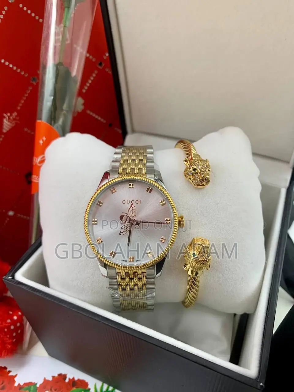 High Quality Luxury Gucci Watch Fully Boxed