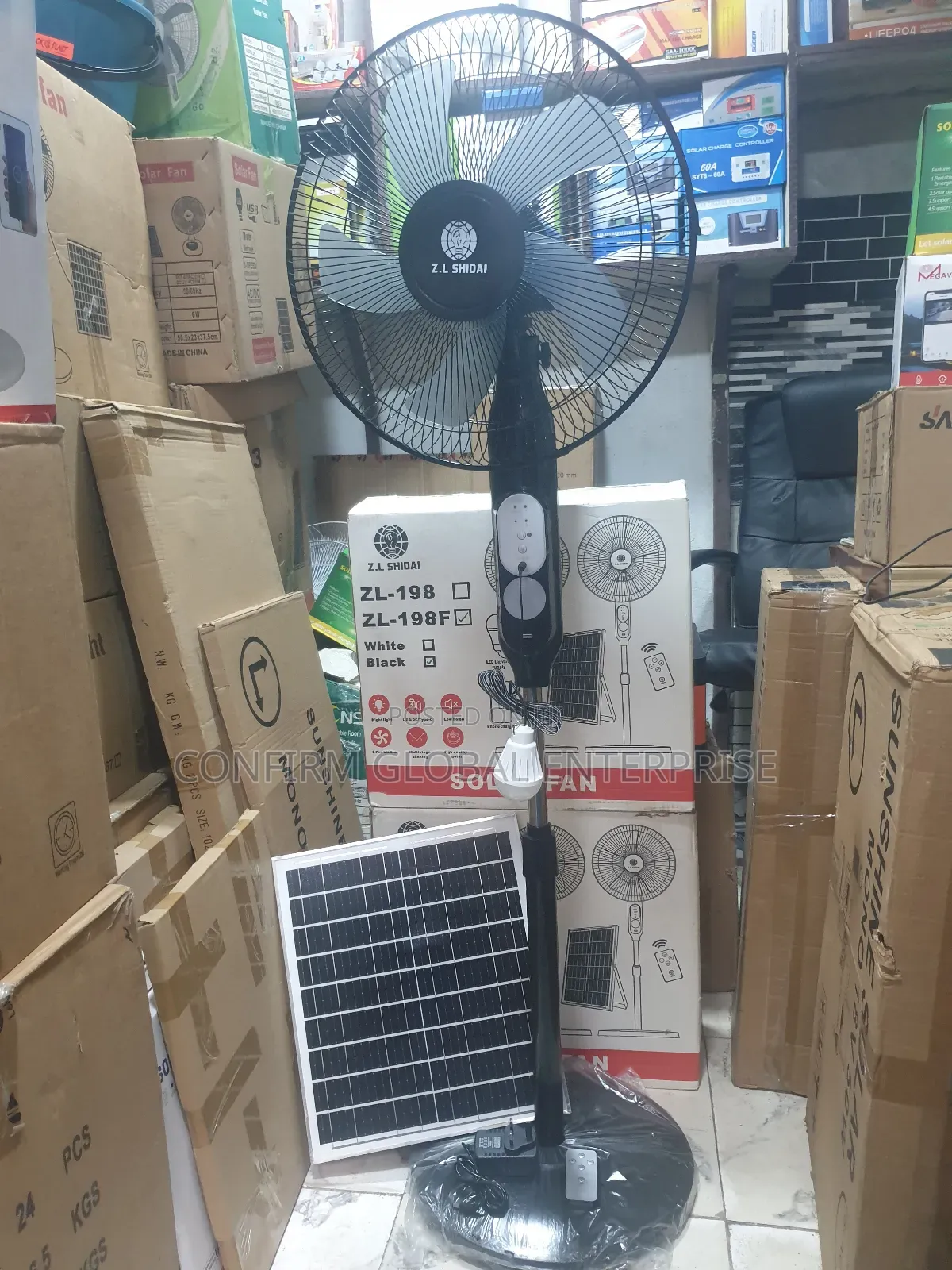 Original Ac / Dc 16" Inches Solar Power Fan With Panel