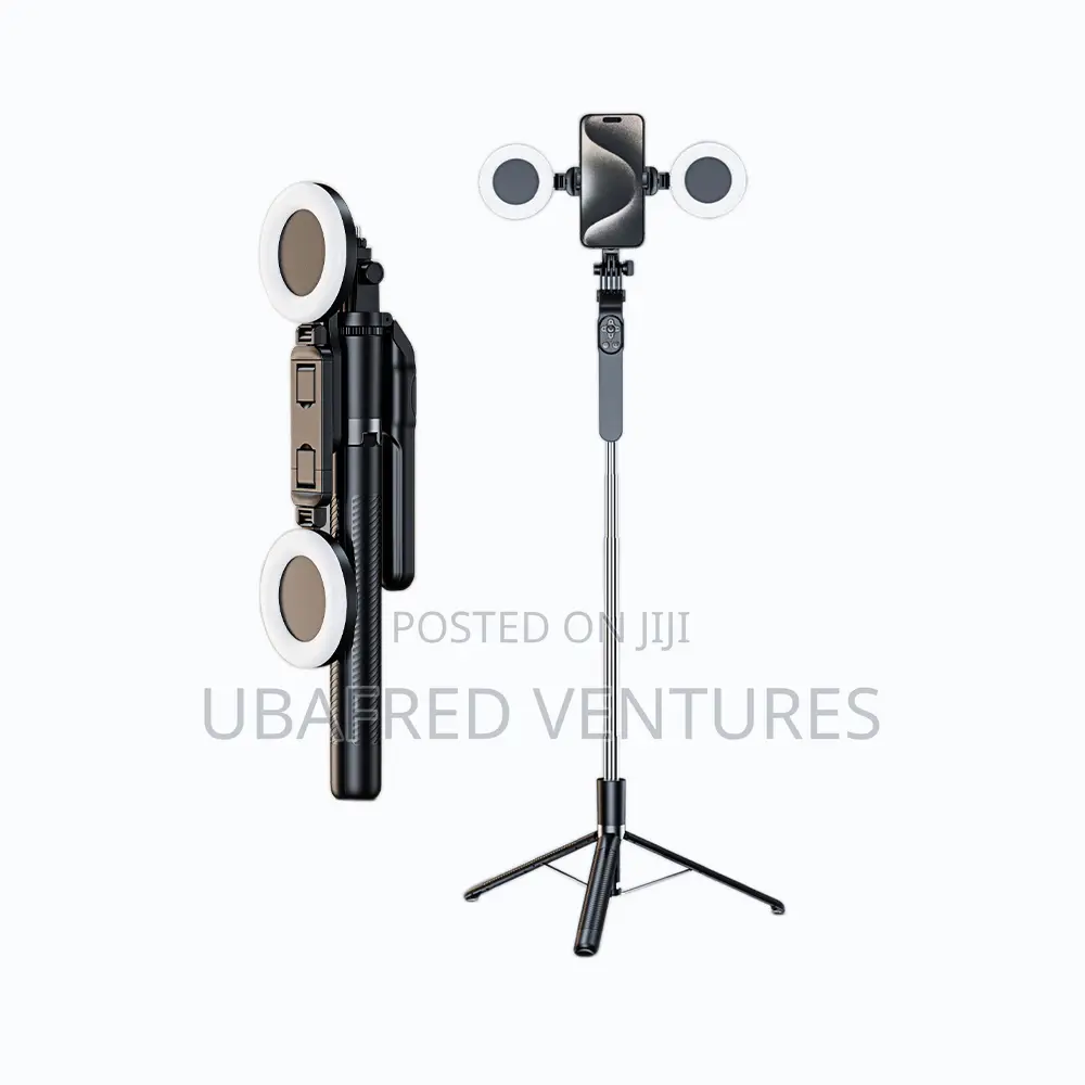 Wireless Remote Control Tripod Mini Selfie Stick With Dual Led Light