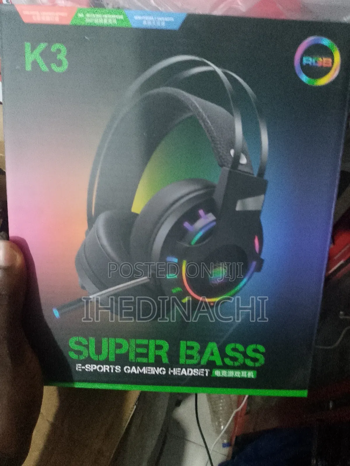 Super Bass Gaming Headset With RGB Light