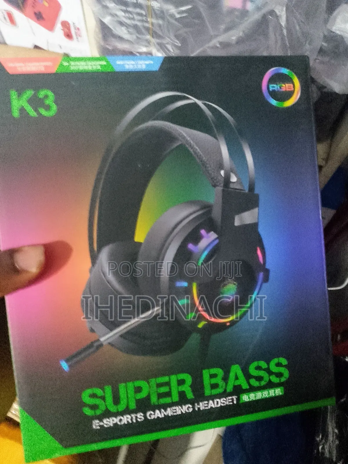 Super Bass Gaming Headset With RGB Light