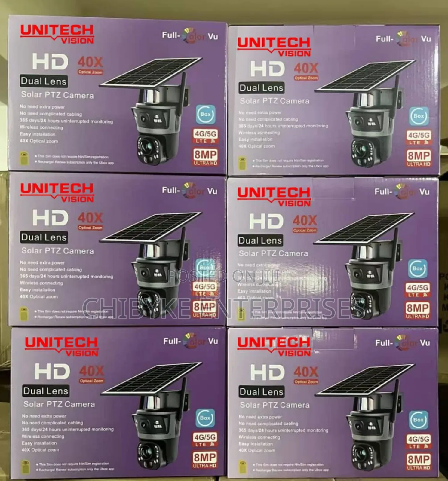 40x Zoom 8mp Ultra Hd Solar PTZ Camera With Security Alert Light