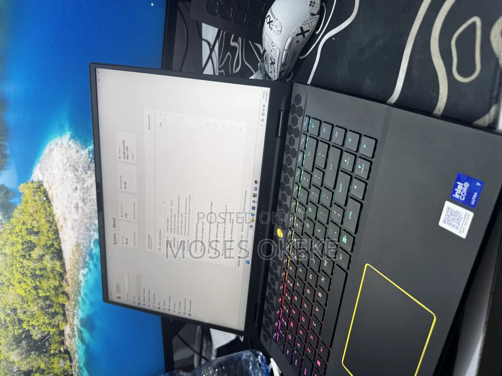 Laptop Alienware M15 r3 16GB Intel Core Ultra 7 SSD 1T