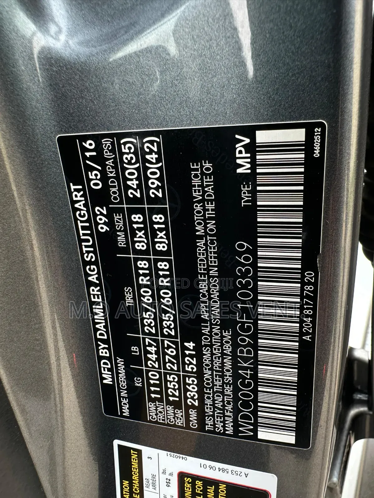 Mercedes-Benz GLC-Class 2016 Gray