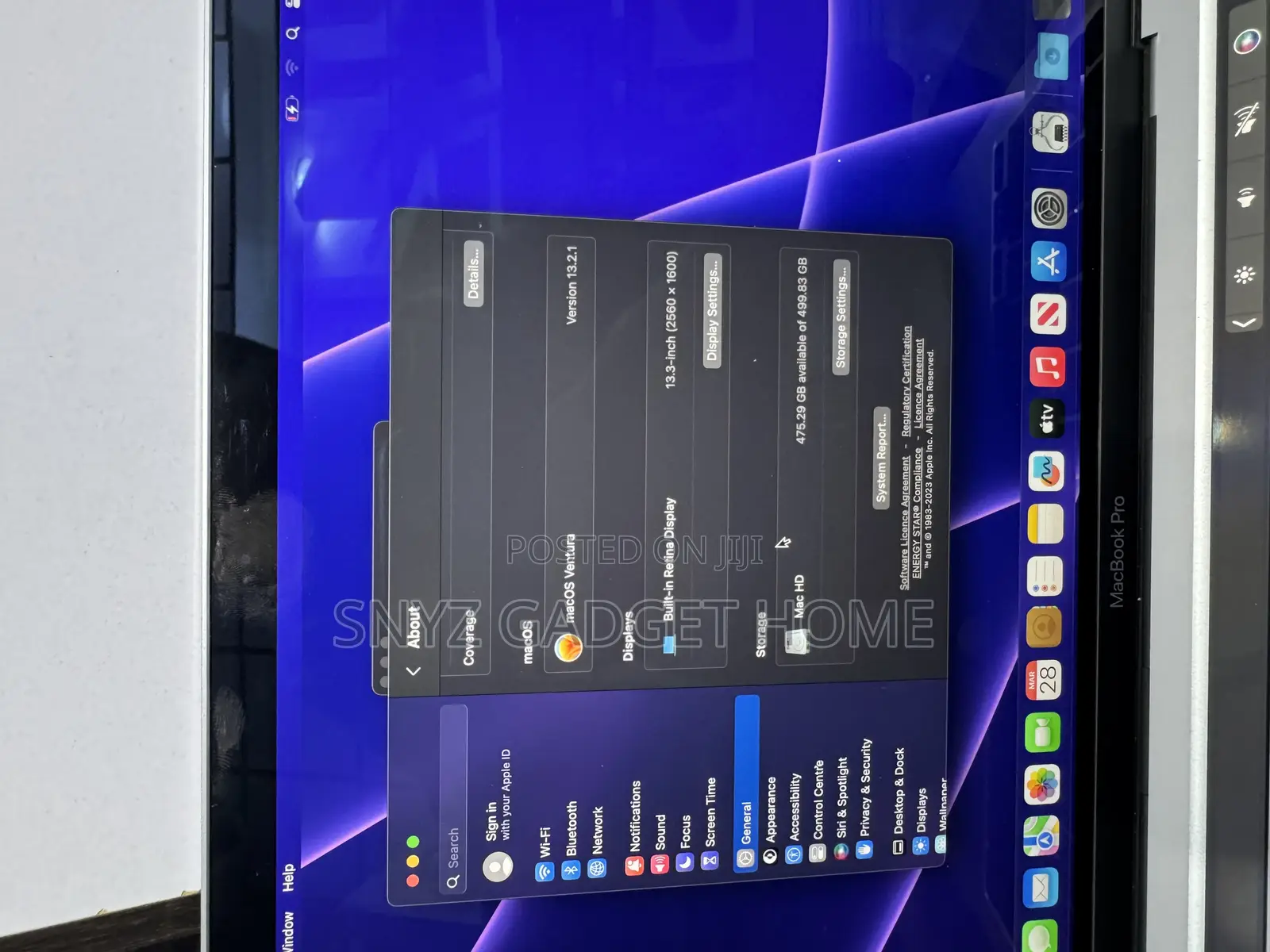 Laptop Apple MacBook Pro 2020 16GB Intel Core I7 SSD 500GB