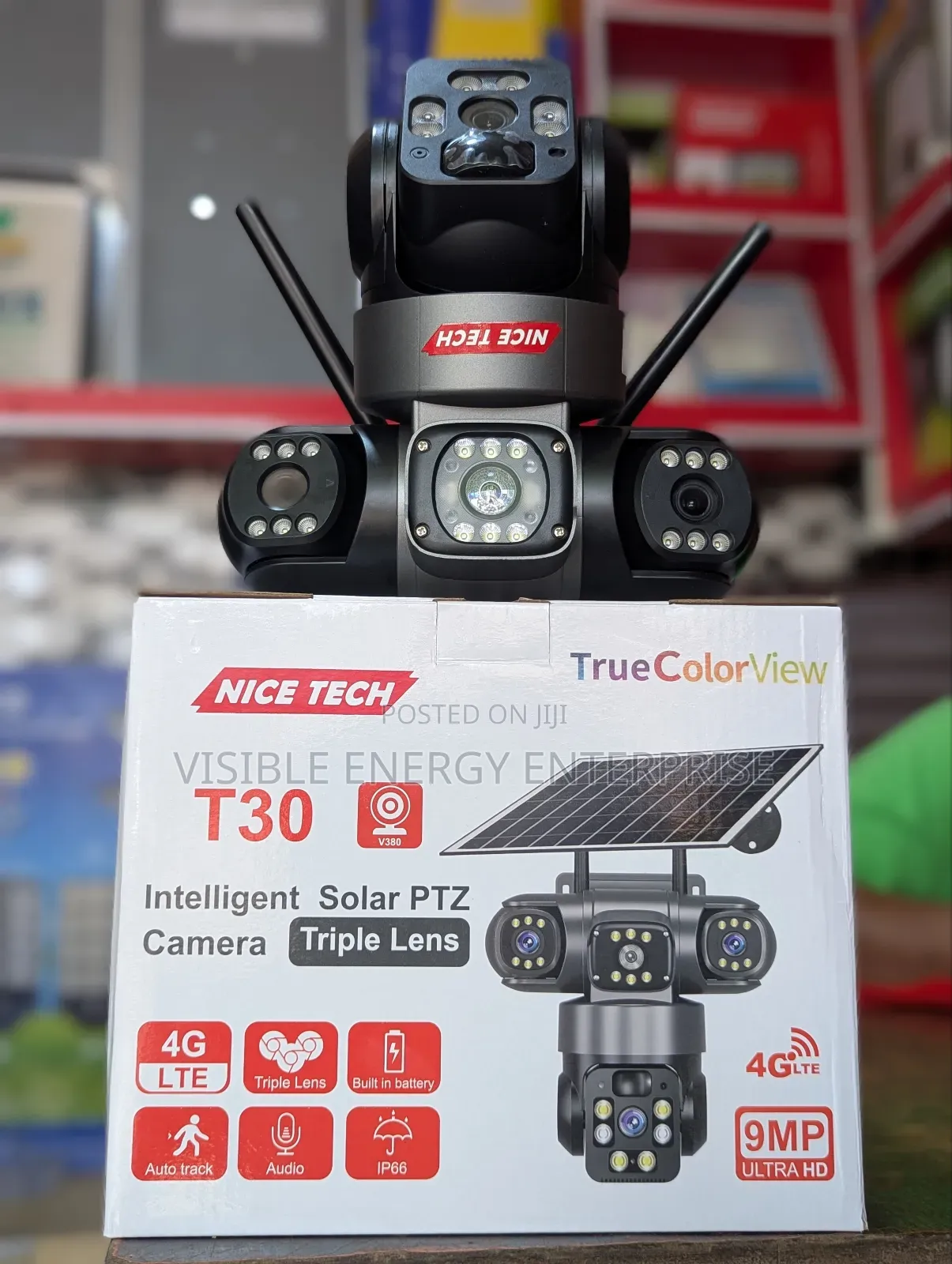 Intelligent Solar PTZ Camera (Triple Lens)