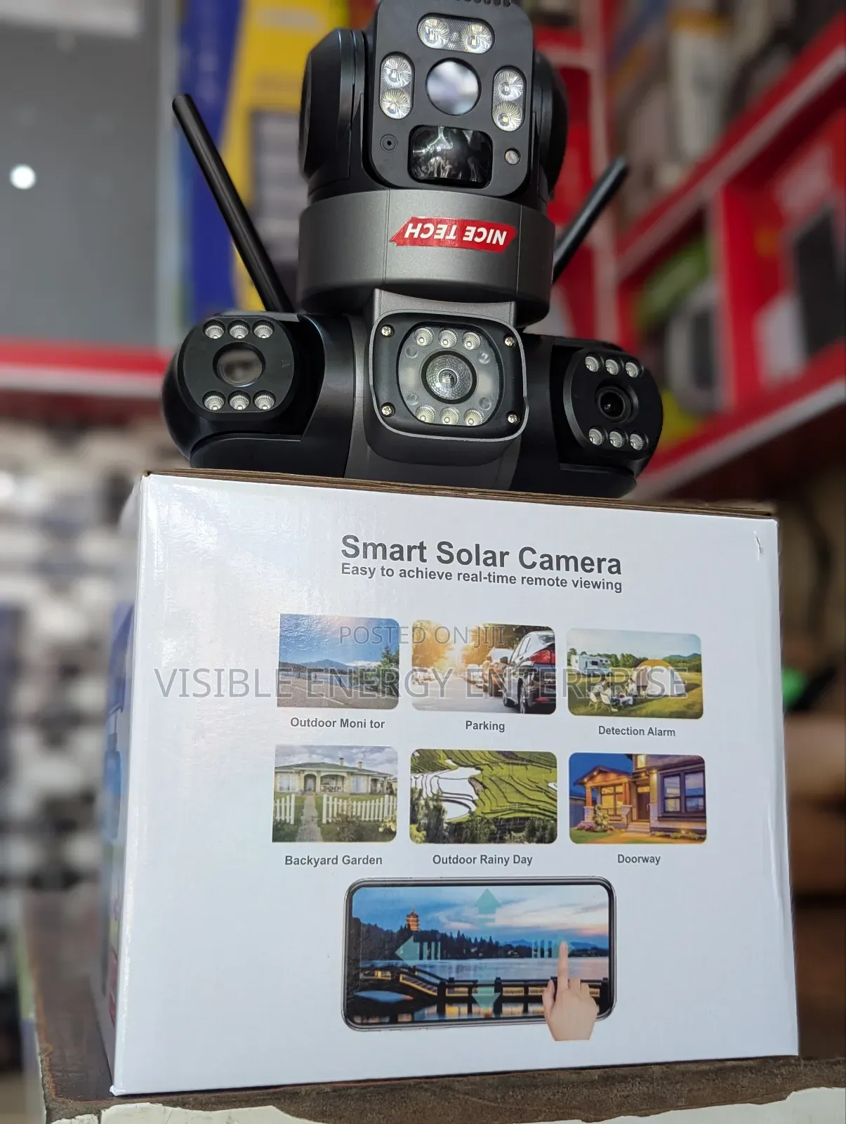 Intelligent Solar PTZ Camera (Triple Lens)