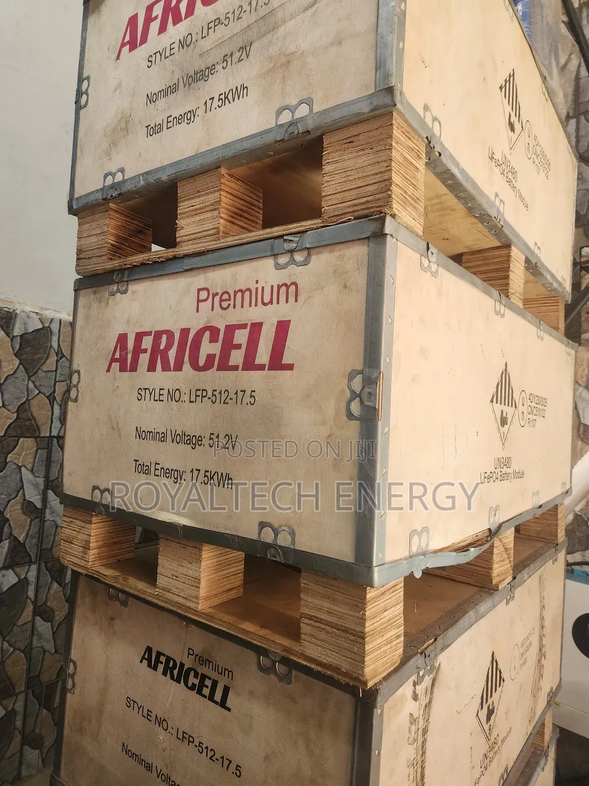 Africell 17.5kwh 51.2v Lithium Phosphate Batteries