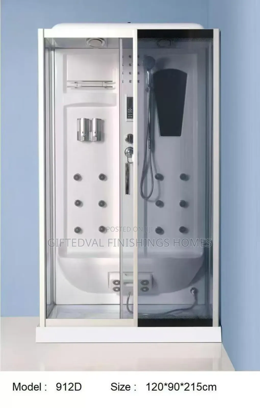 High-Quality Fiber Back 90cm by 120cm Shower Room