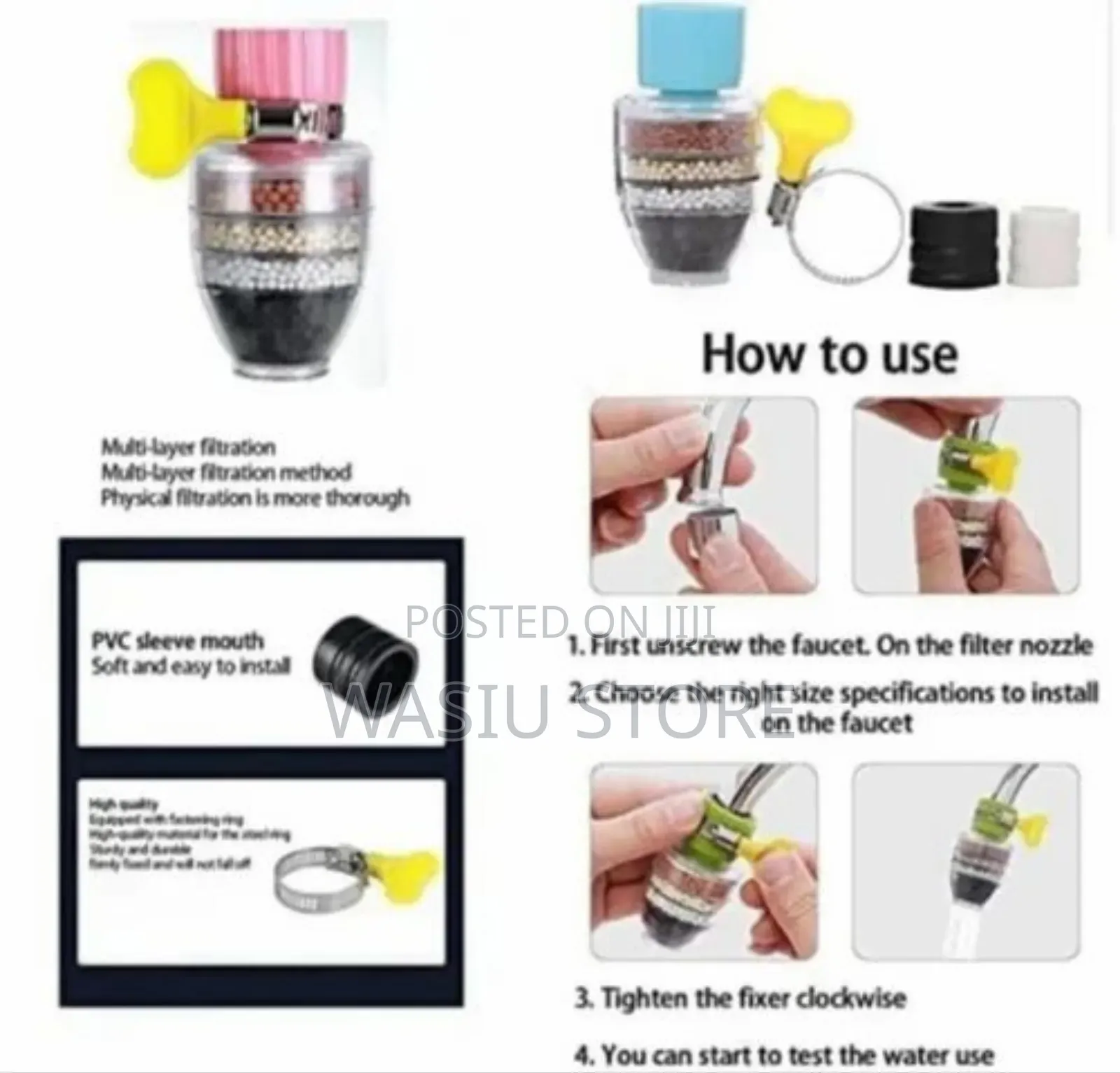 Faucet Water Filter With A Six-layer Filtration