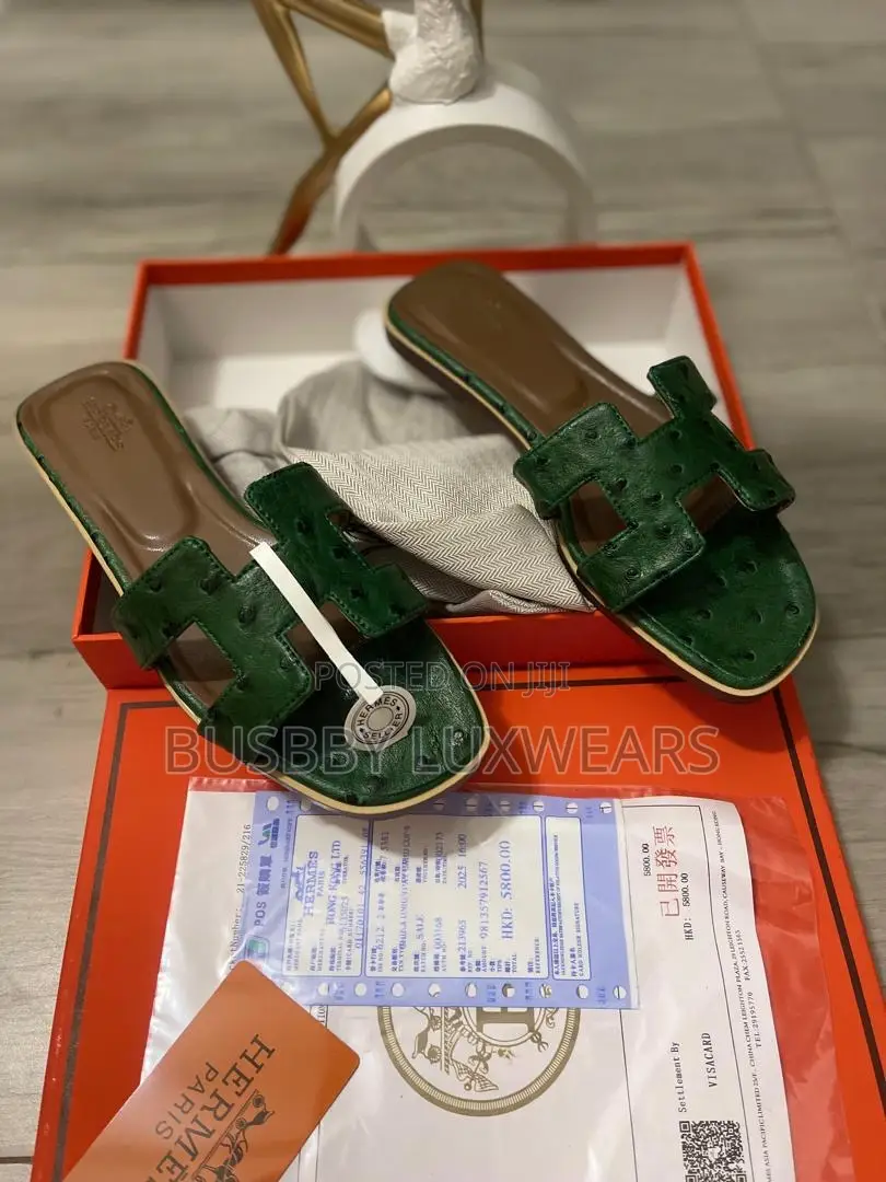 Hermes Luxury Ladies Slippers