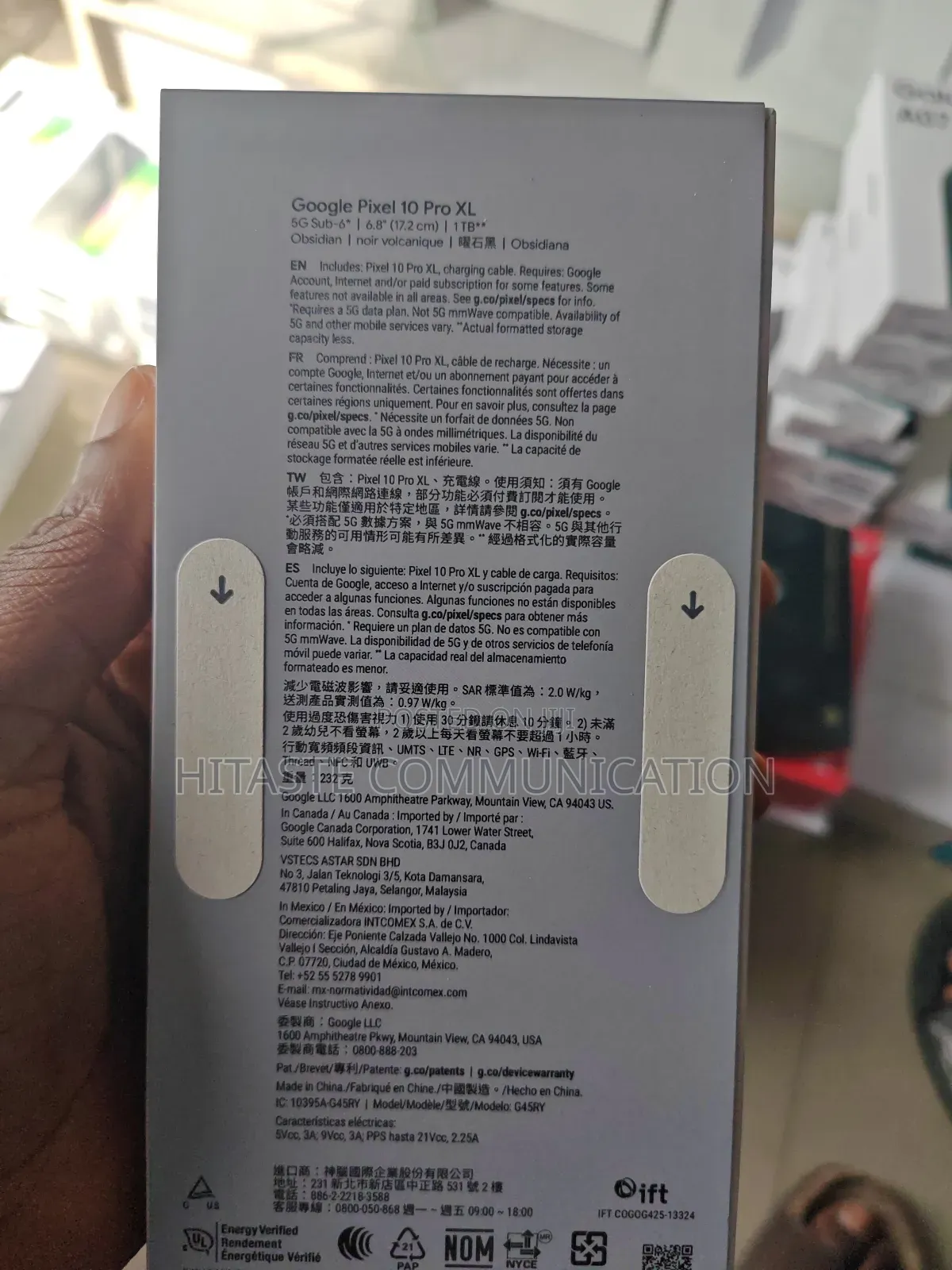New Google Pixel 10 Pro Xl 5G 1 TB Black