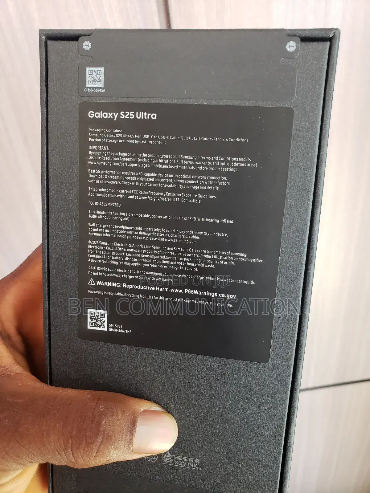 New Samsung Galaxy S25 Ultra 256 GB