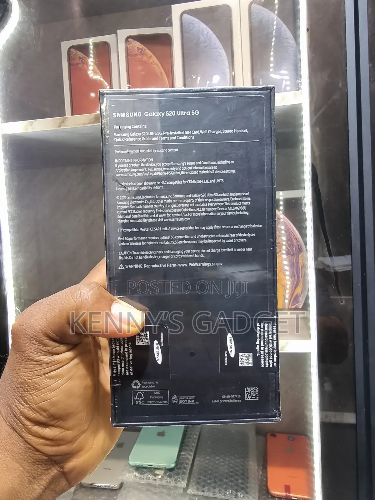 New Samsung Galaxy S20 Ultra 5G 256 GB Black
