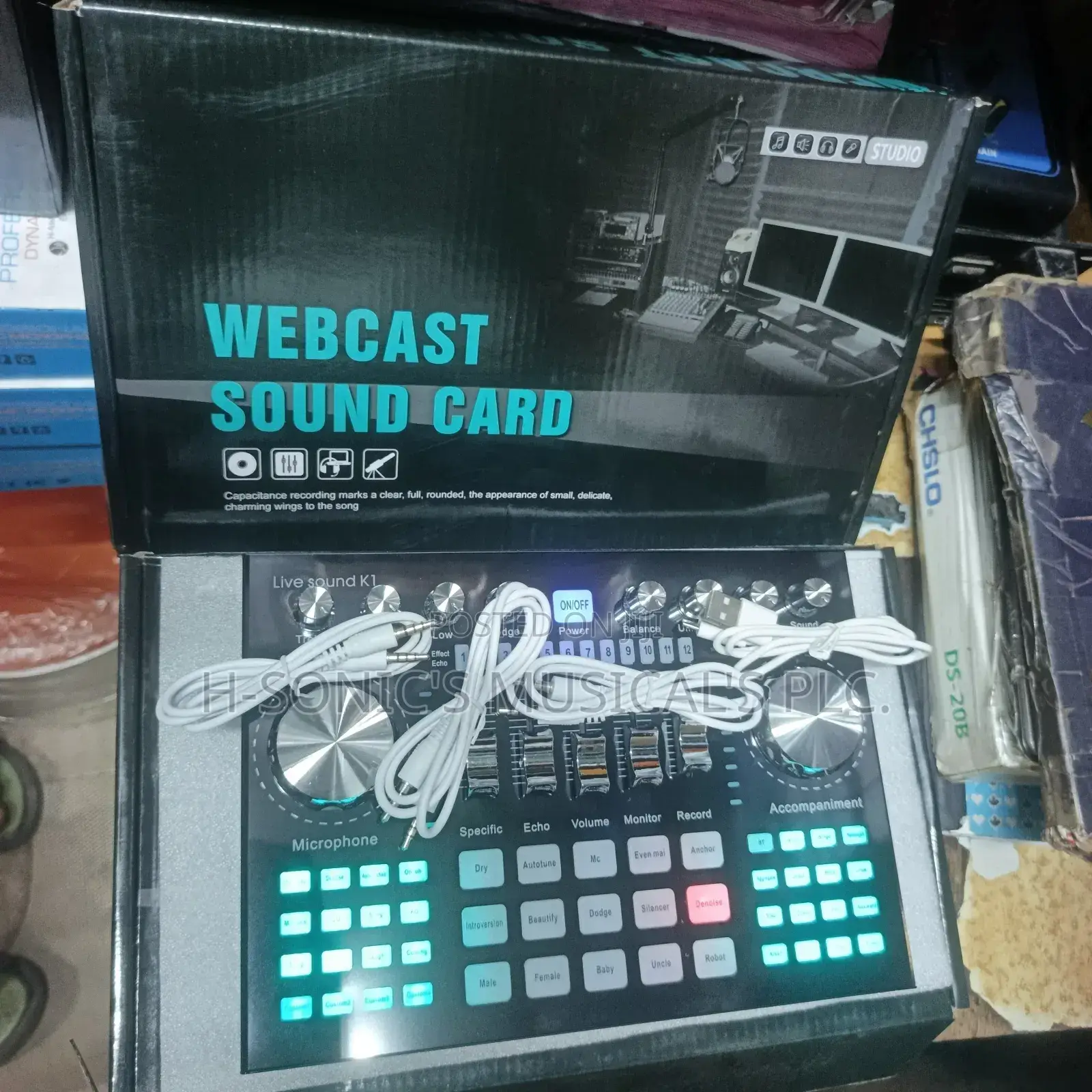 Professional Portable Bluetooth K1live Soundcard.
