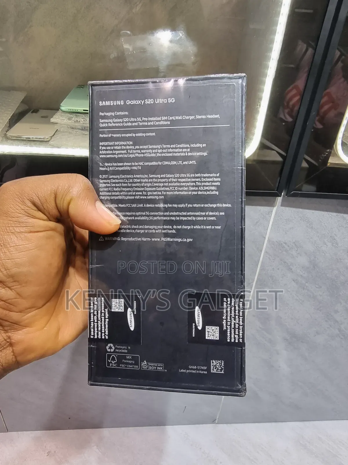 New Samsung Galaxy S20 Ultra 256 GB Black
