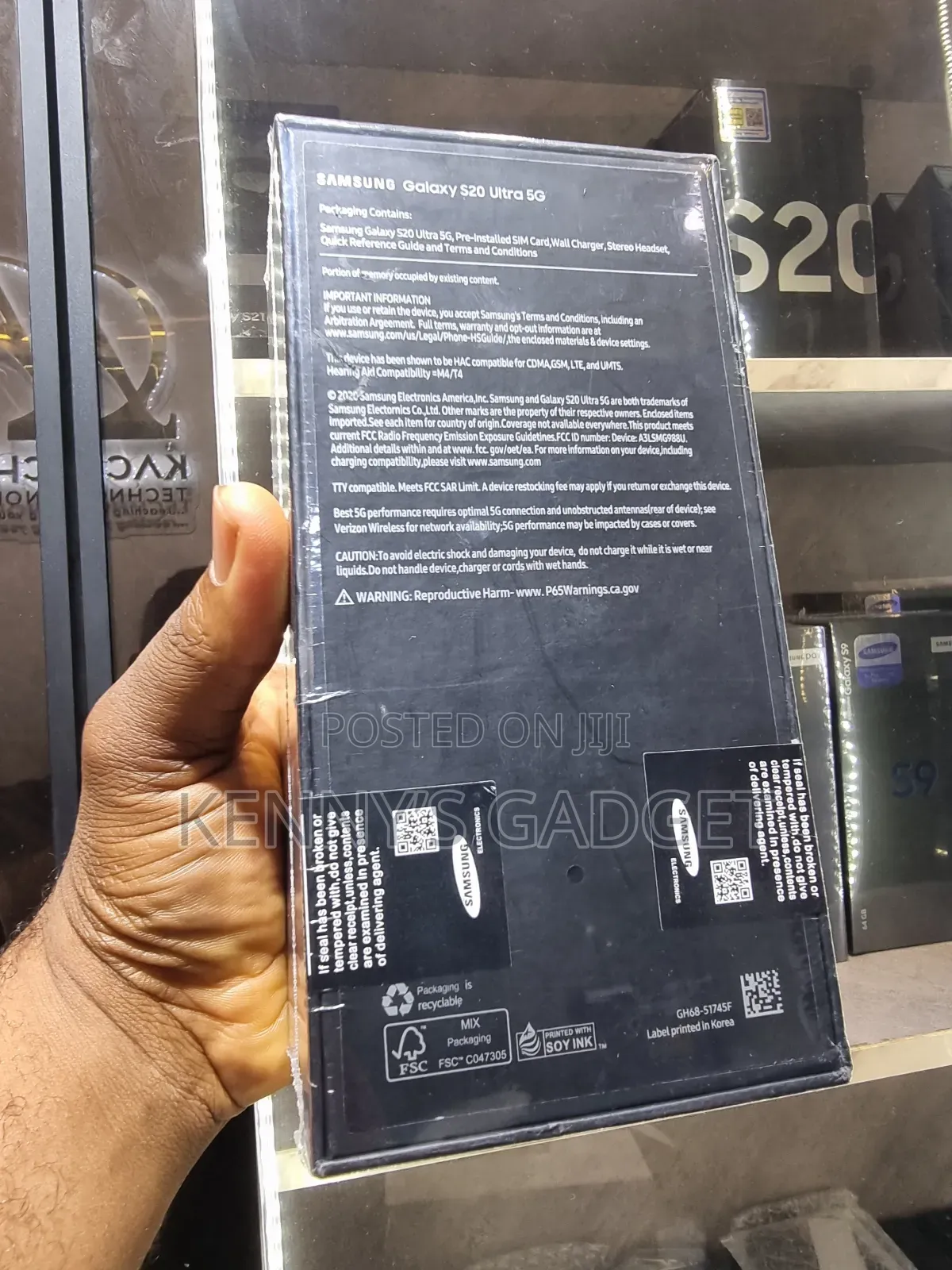 New Samsung Galaxy S20 Ultra 256 GB Black