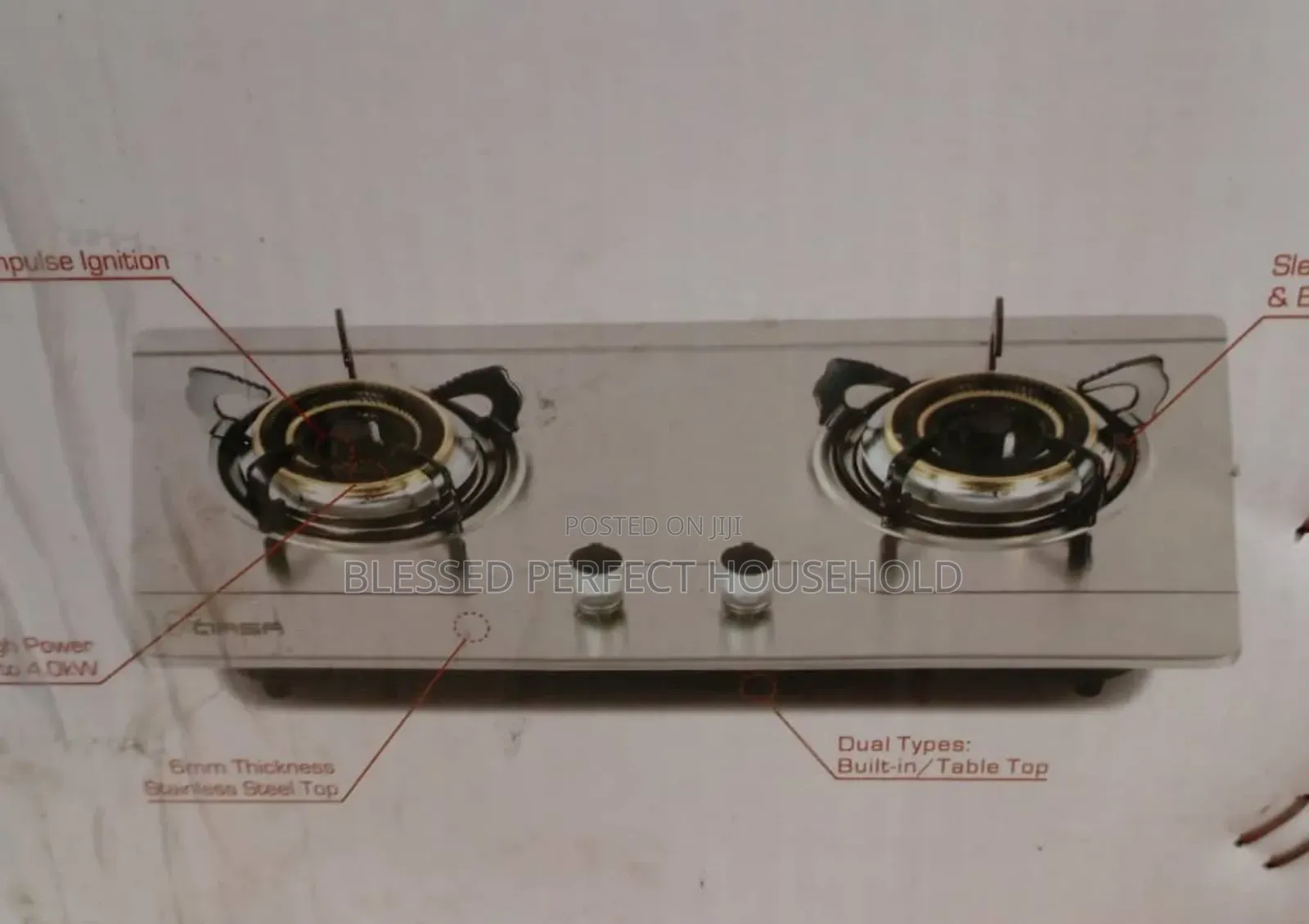 Qasa Two Burner Gas