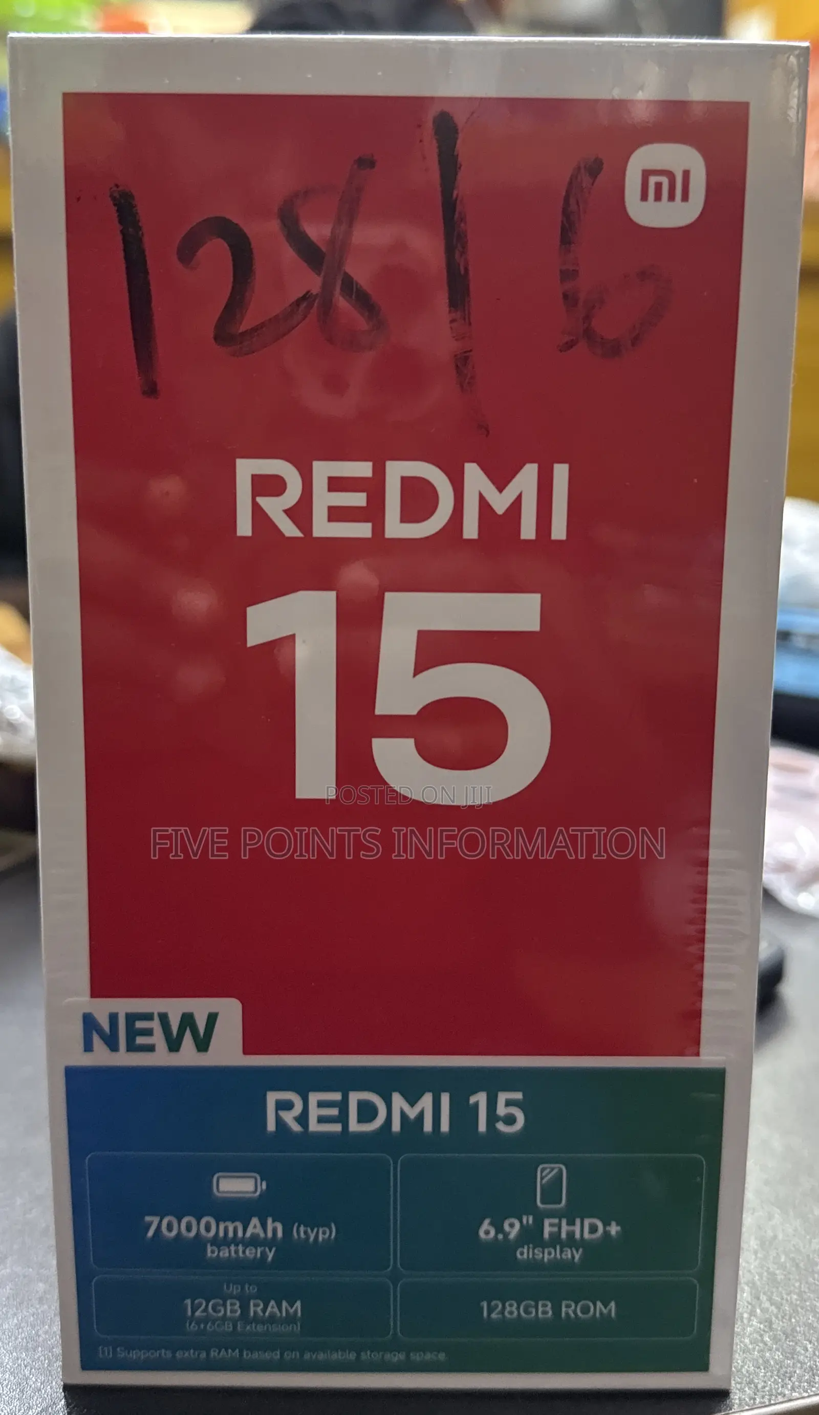 New Xiaomi Redmi 15 128 GB Black