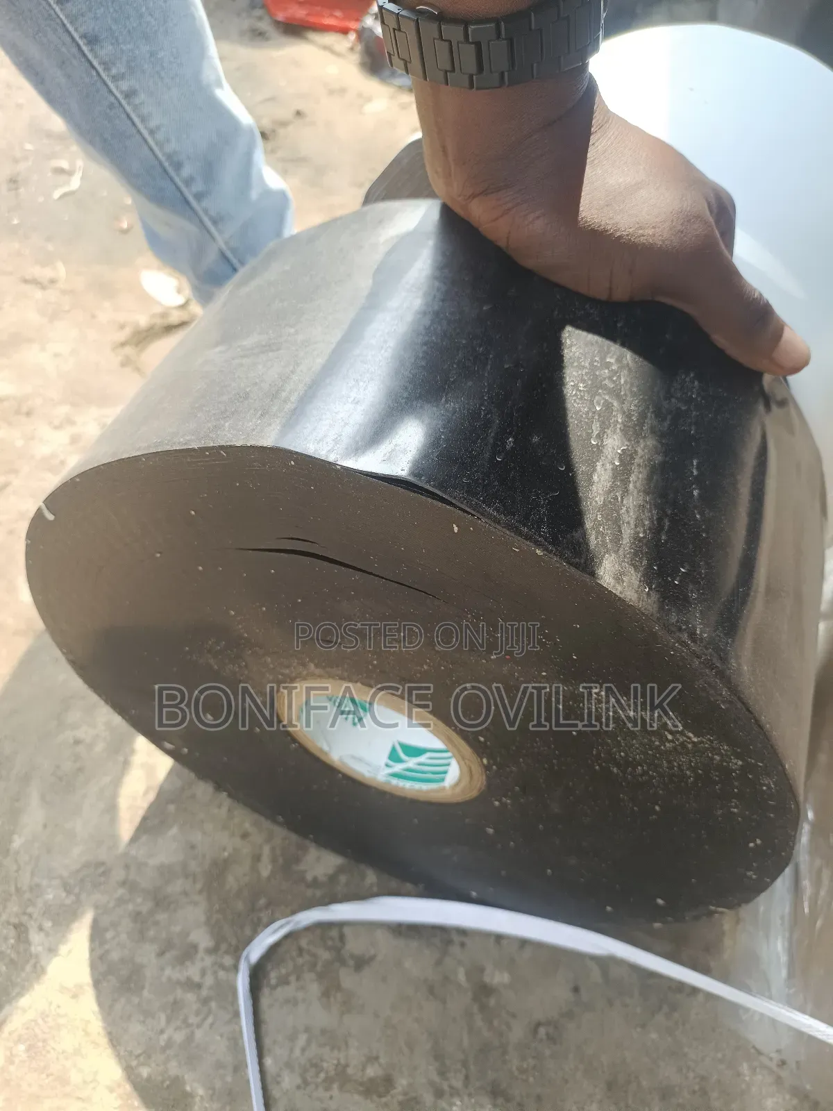 6" Black and White Corrosion Protection Wrap / Raper Tape