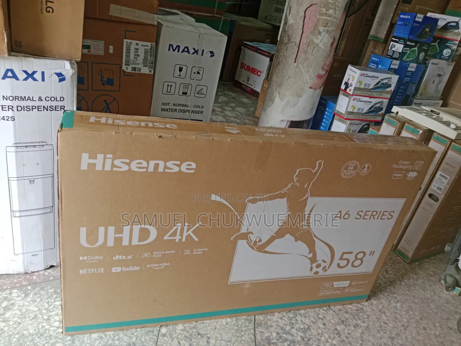 Hisense Television 58inch Smart 2years Warranty