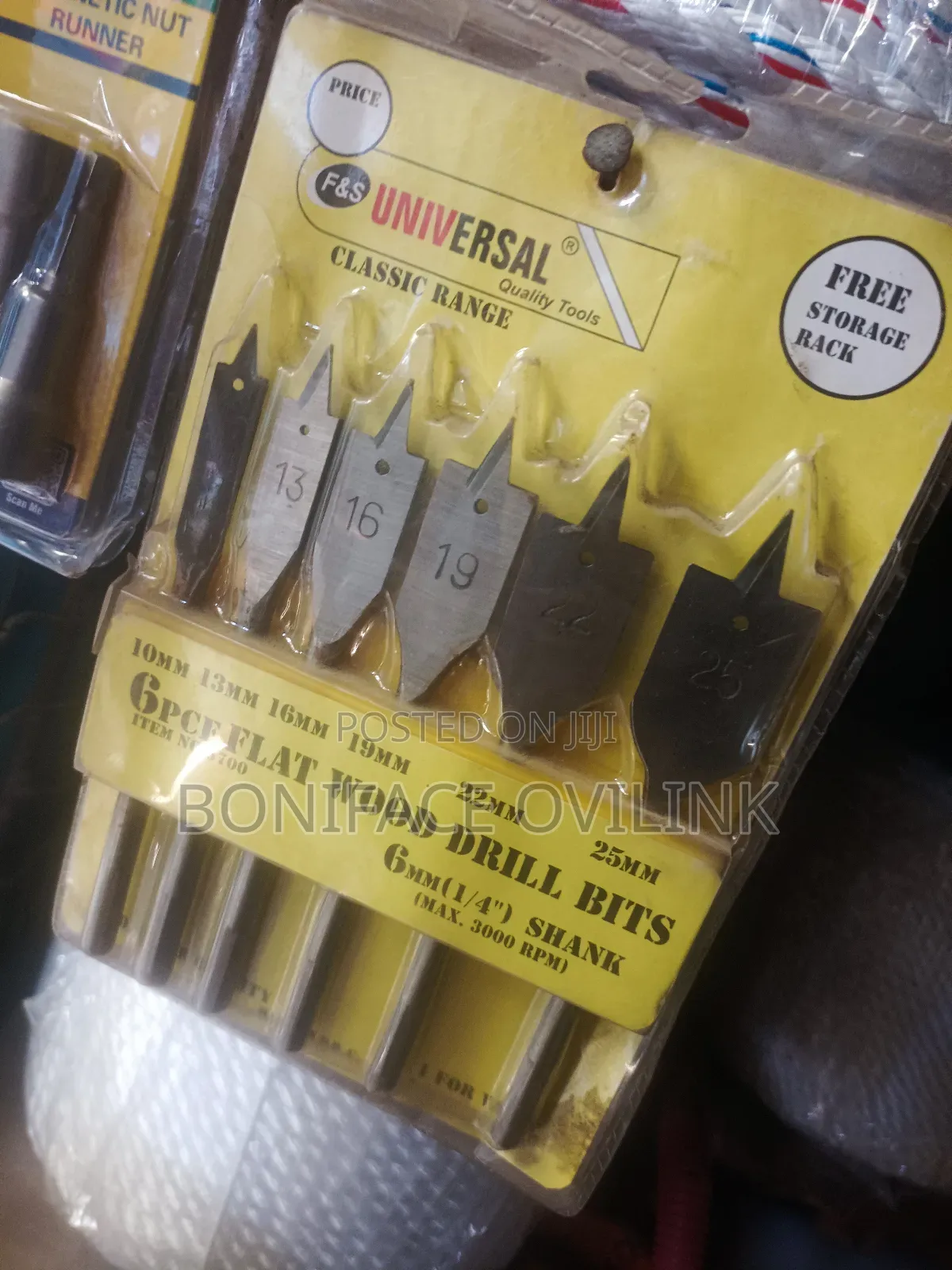Flat Wood Drill Bits Set