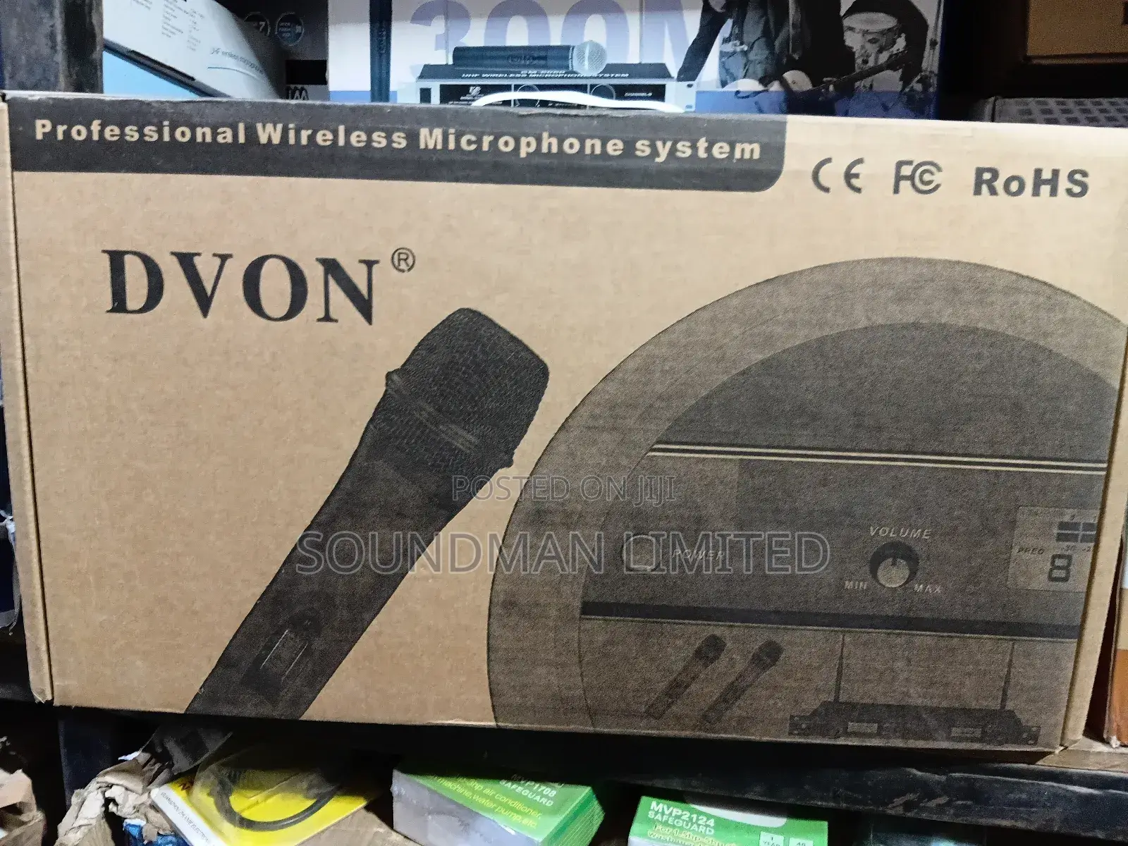 Dvon Act-9090u Professional Wireless (2 in 1) Microphone System