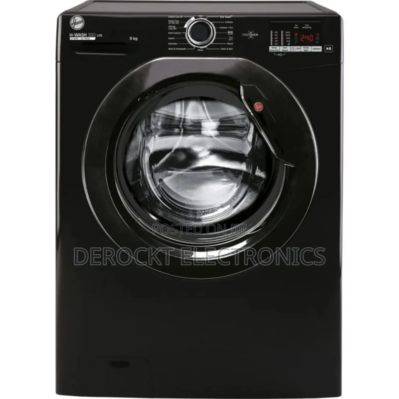 Hoover H-Wash 300 Lite 9kg Washing Machine (Black)