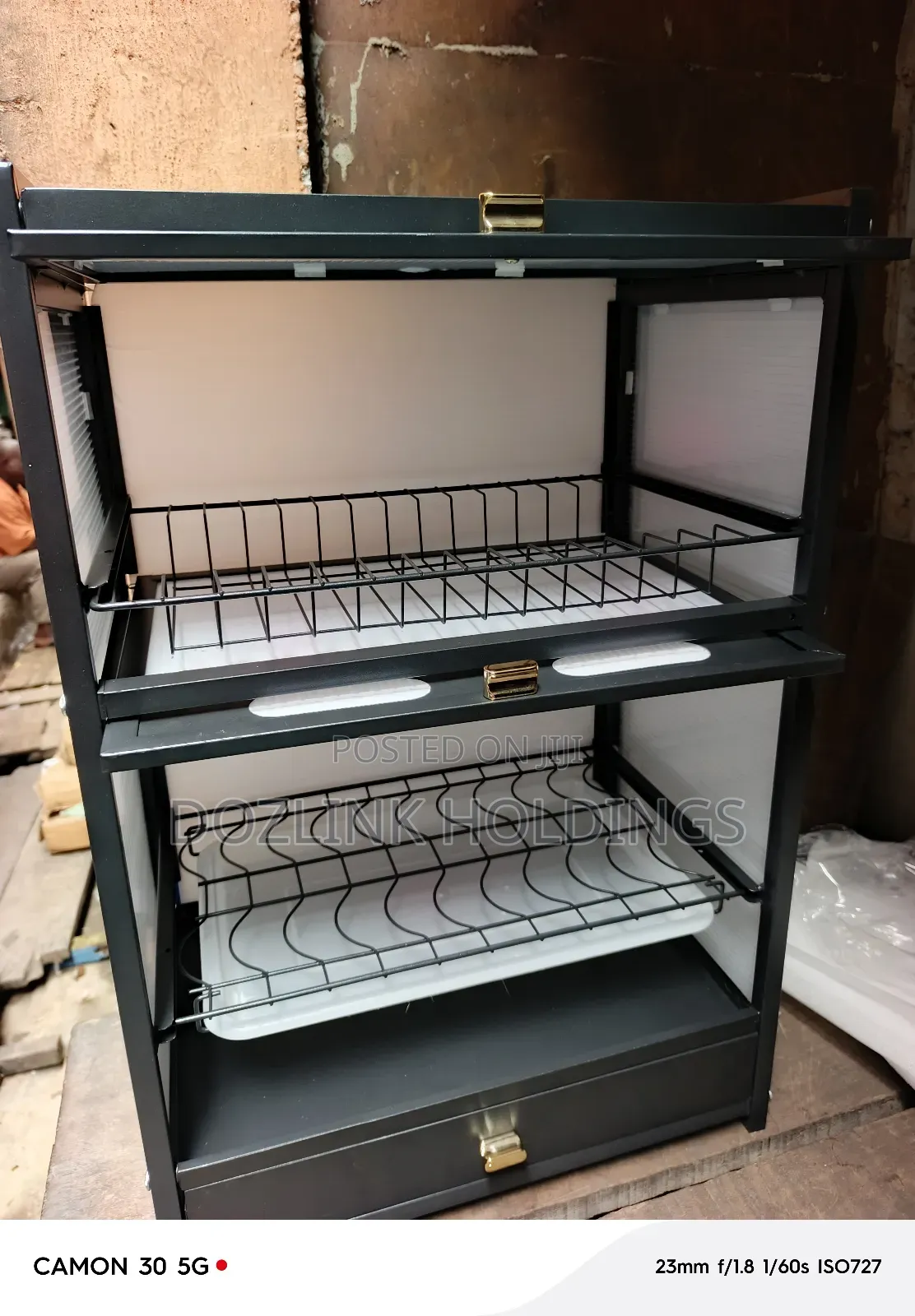 3 Layers Cover Box Dish Rack