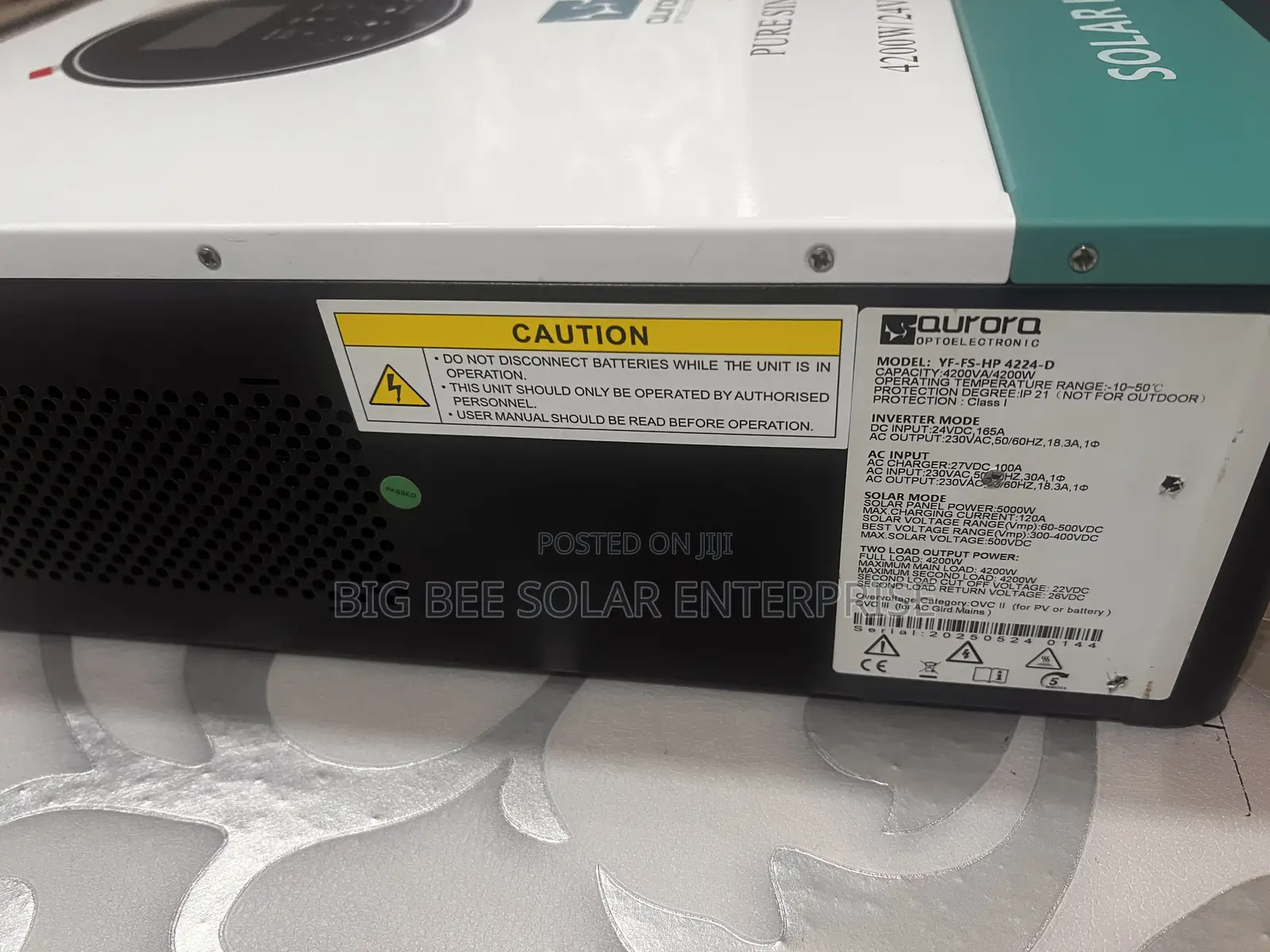 Aurora 4.2kva 24v Hybrid Inverter