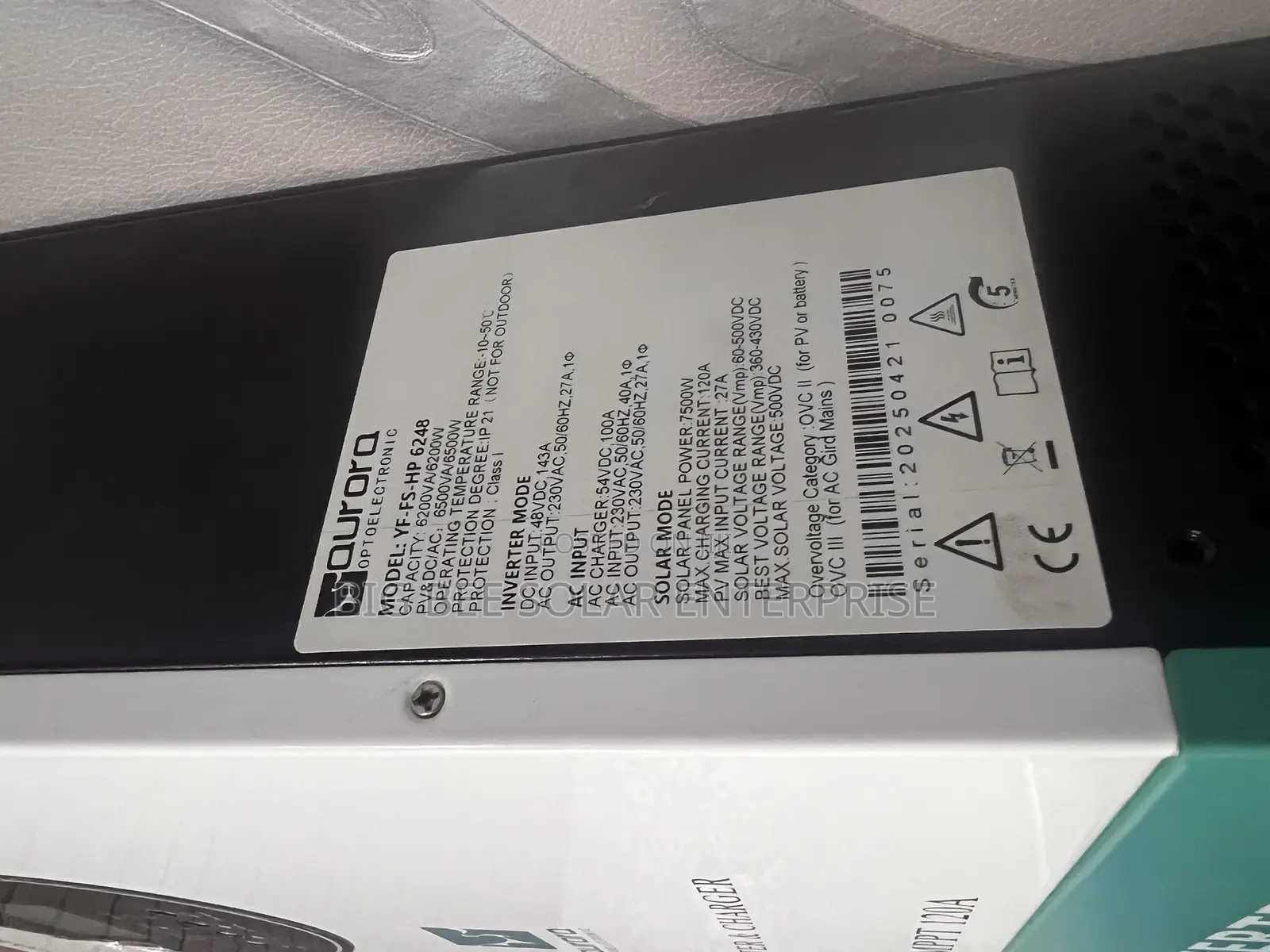 Aurora 6.2kva 48v Hybrid Inverter