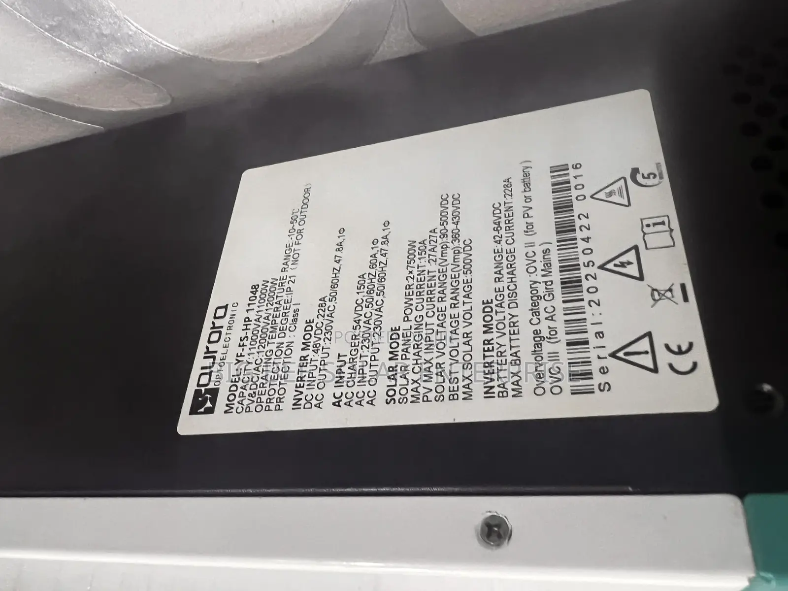 11kva 48v Aurora Hybrid Inverter
