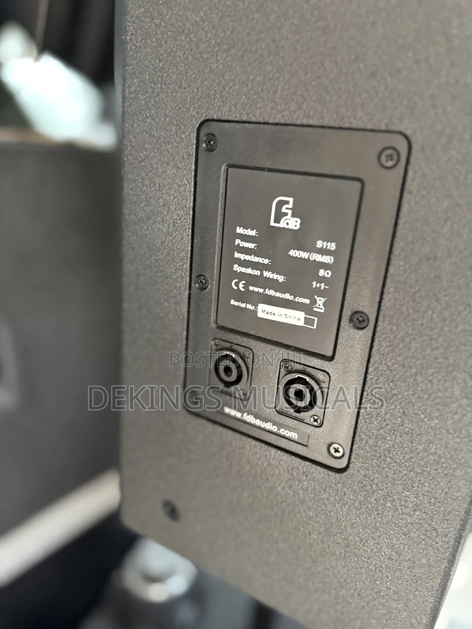 FDB Speaker S115 Passive Mid Range Speaker Pairs