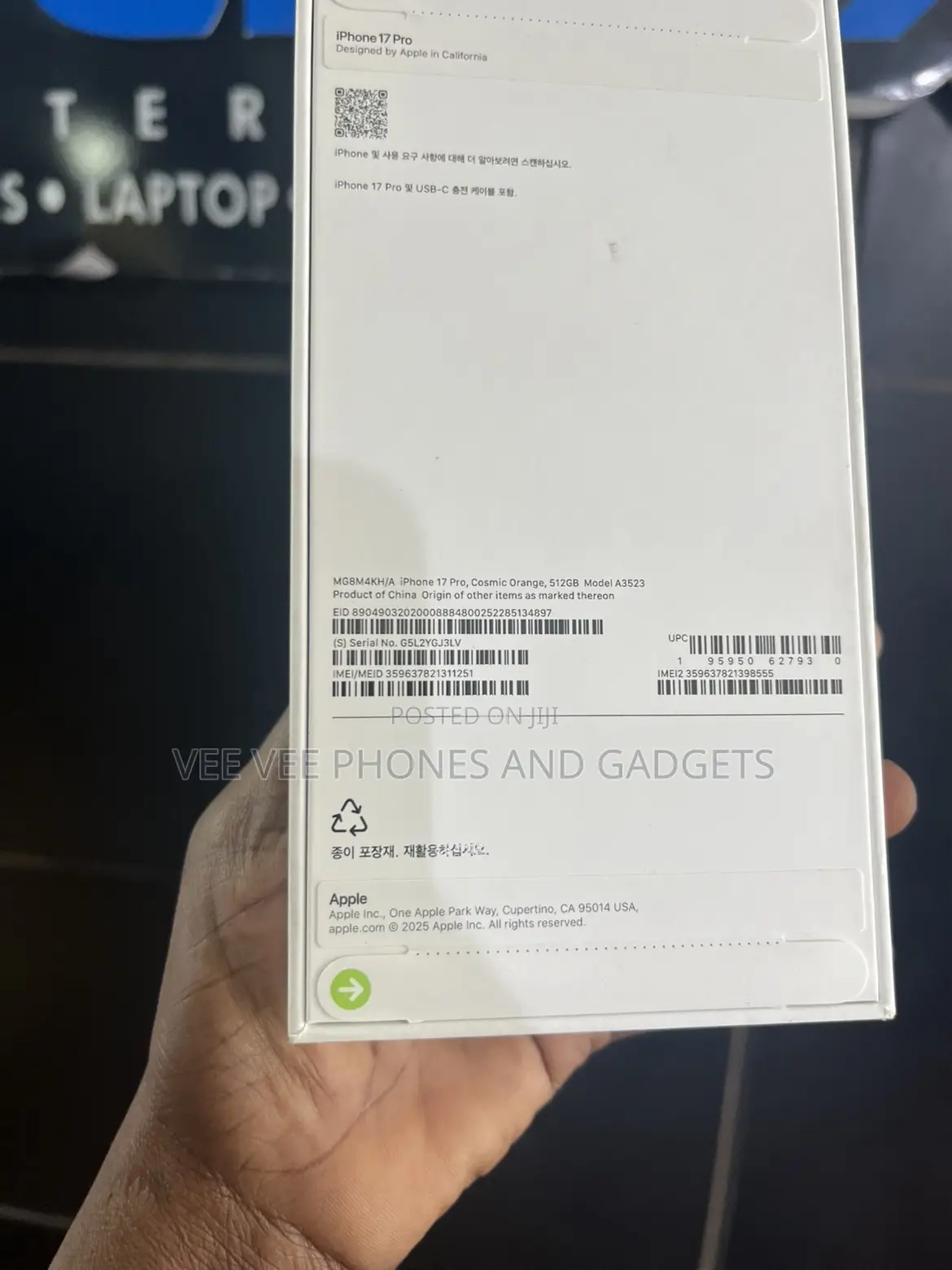 New Apple iPhone 17 Pro 512 GB Orange