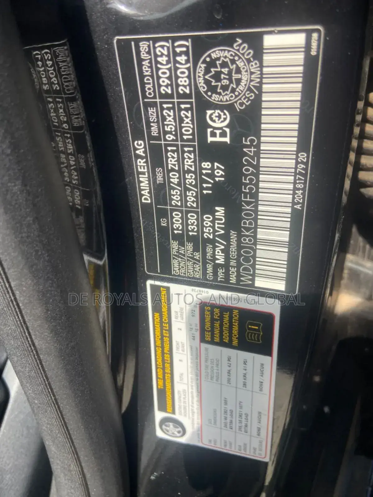 Mercedes-Benz G-Class G 63 AMG 4MATIC 2019 Black
