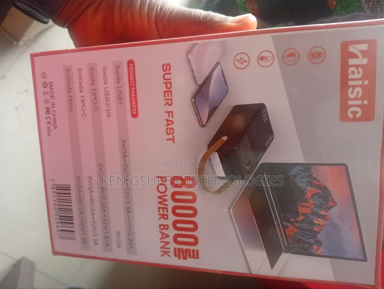 Haisic Ultra 1 Power Bank 80000mah