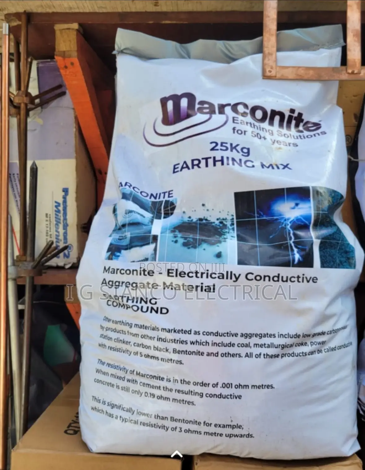 Marconite for Earthing