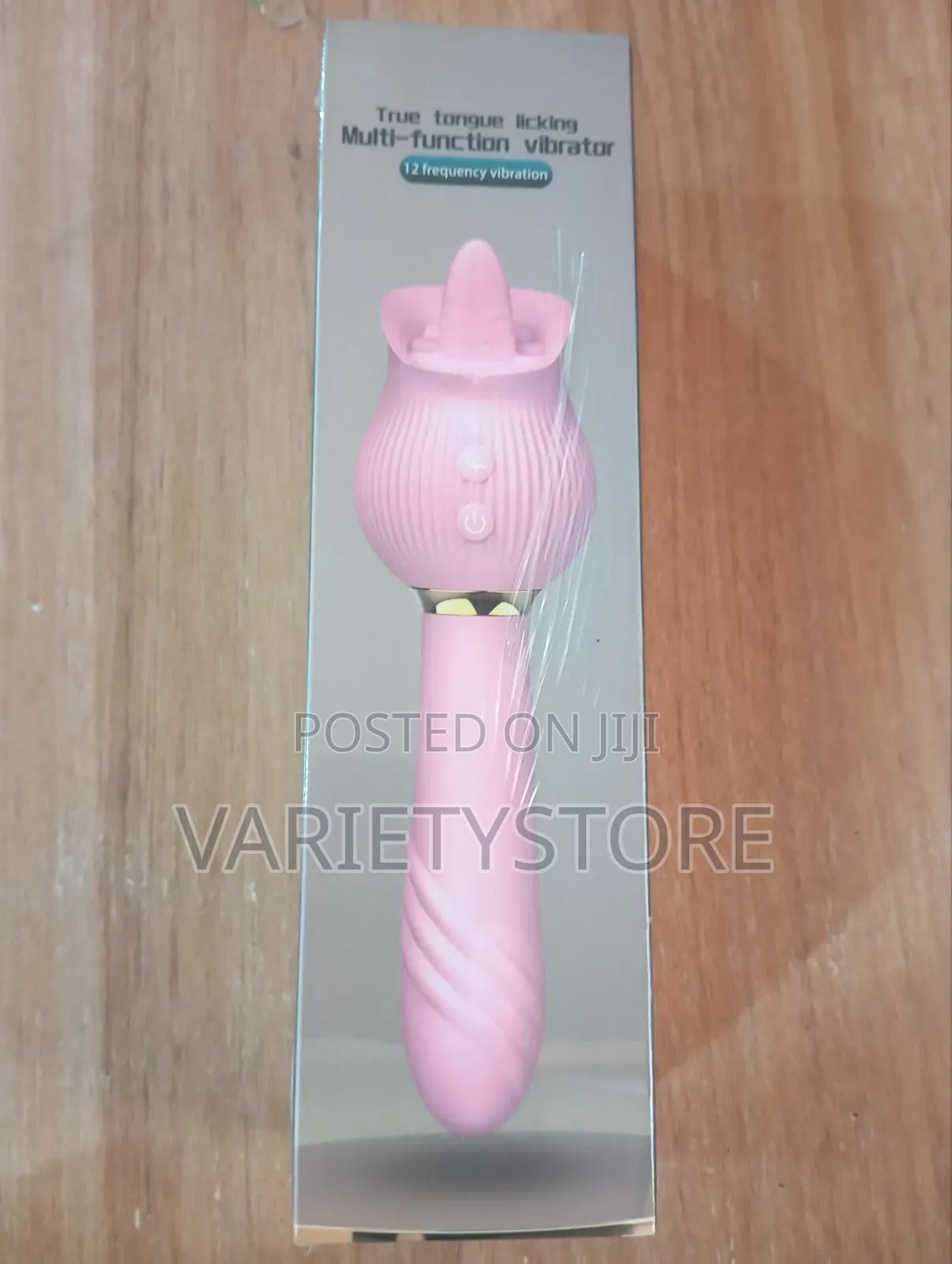 12-Mode Rose Tongue Licking Dildo Vibrator for Women